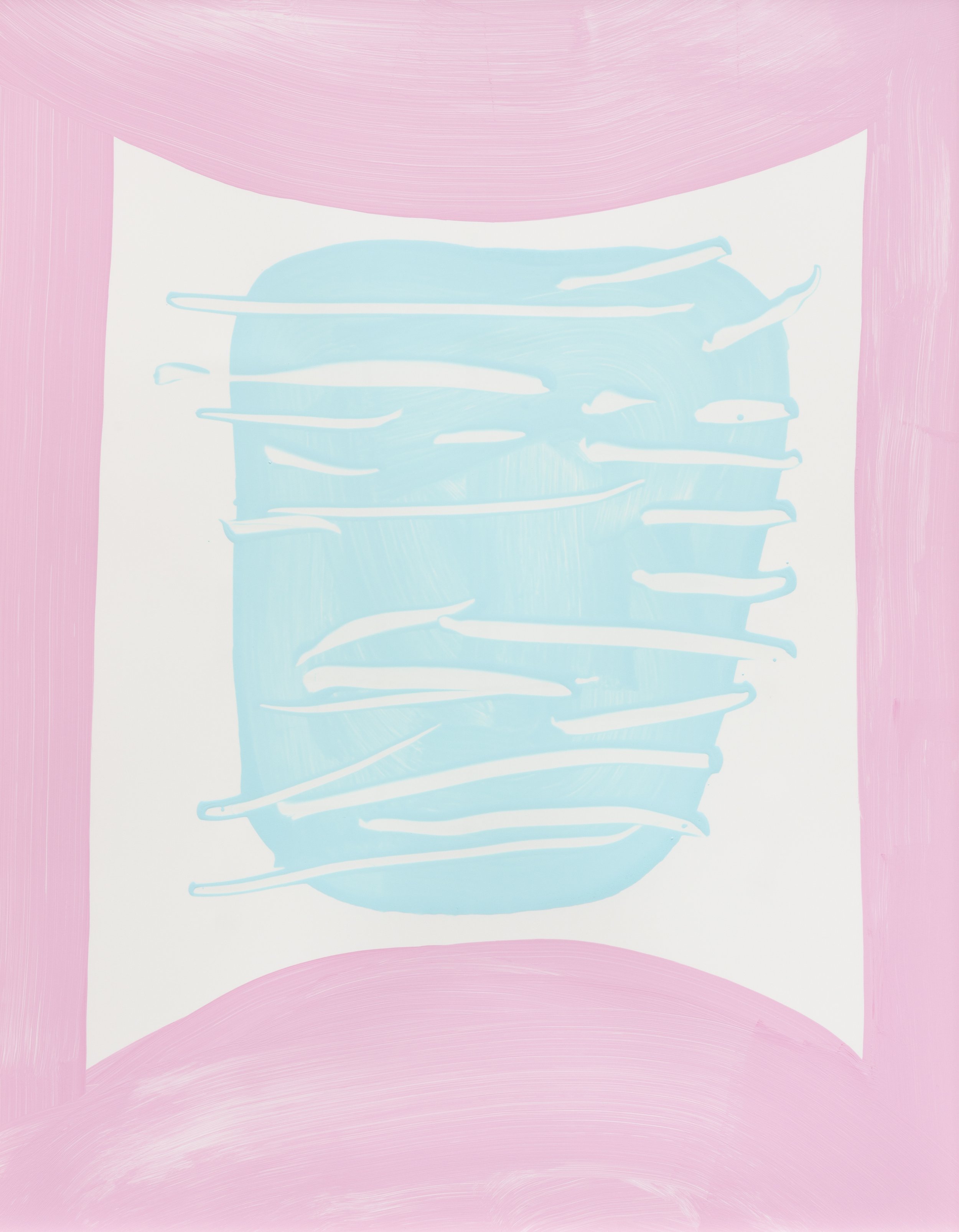 "Untitled", acrylic paint on synthetic paper, 20"X26", 2020, Photo: Lance Brewer