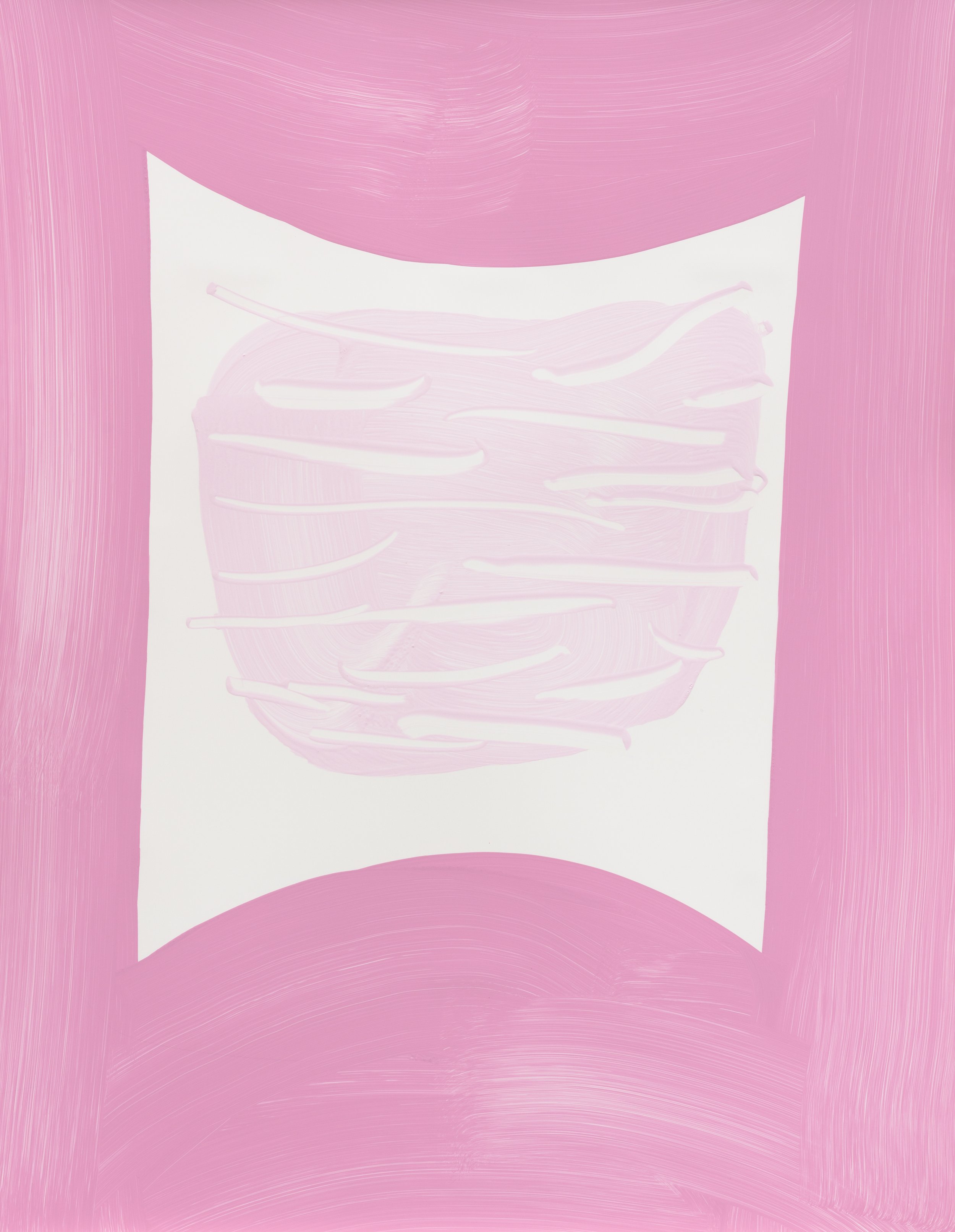 "Untitled", acrylic paint on synthetic paper, 20"X26", 2020, Photo: Lance Brewer