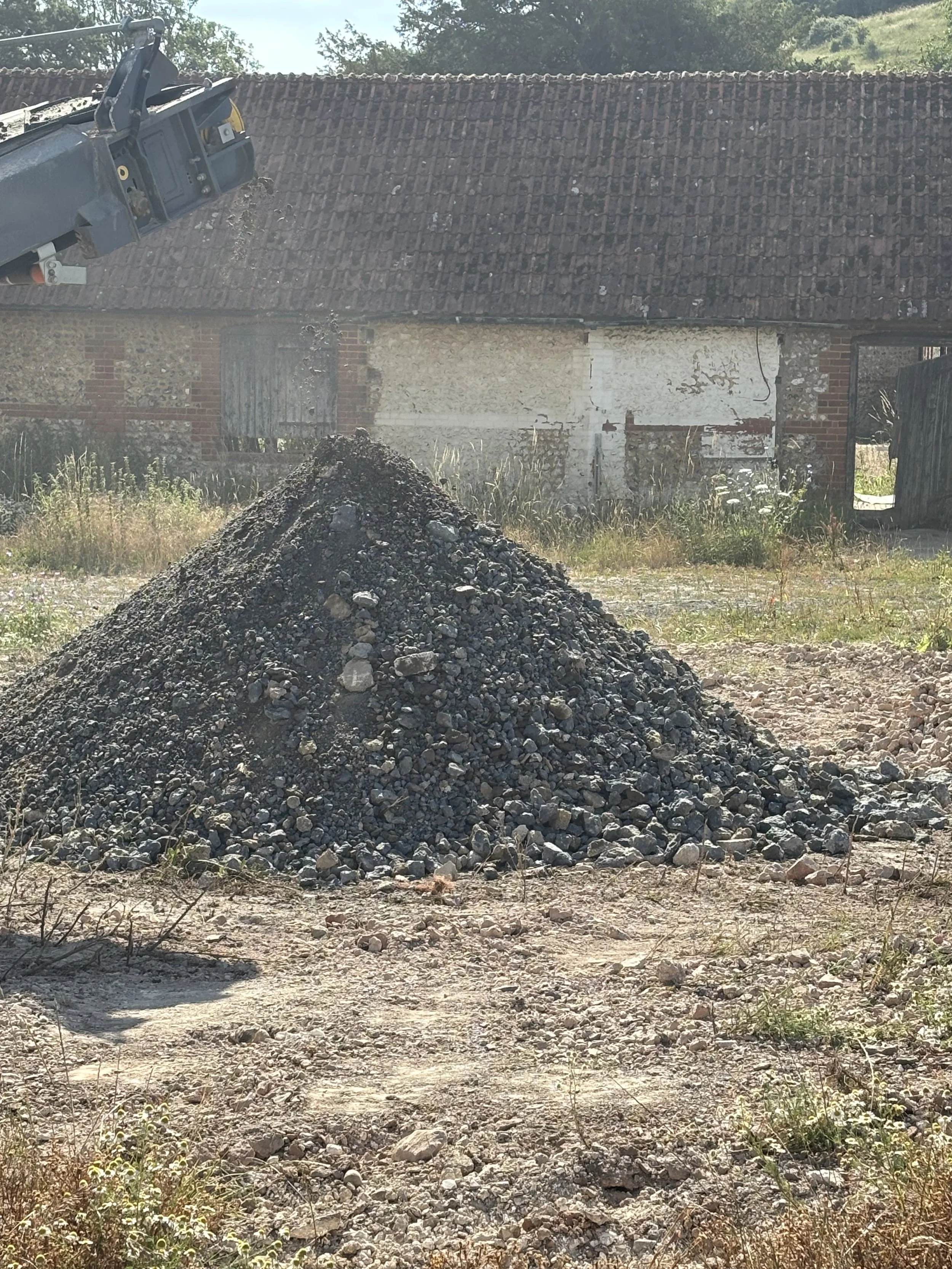 Usable product following crushing