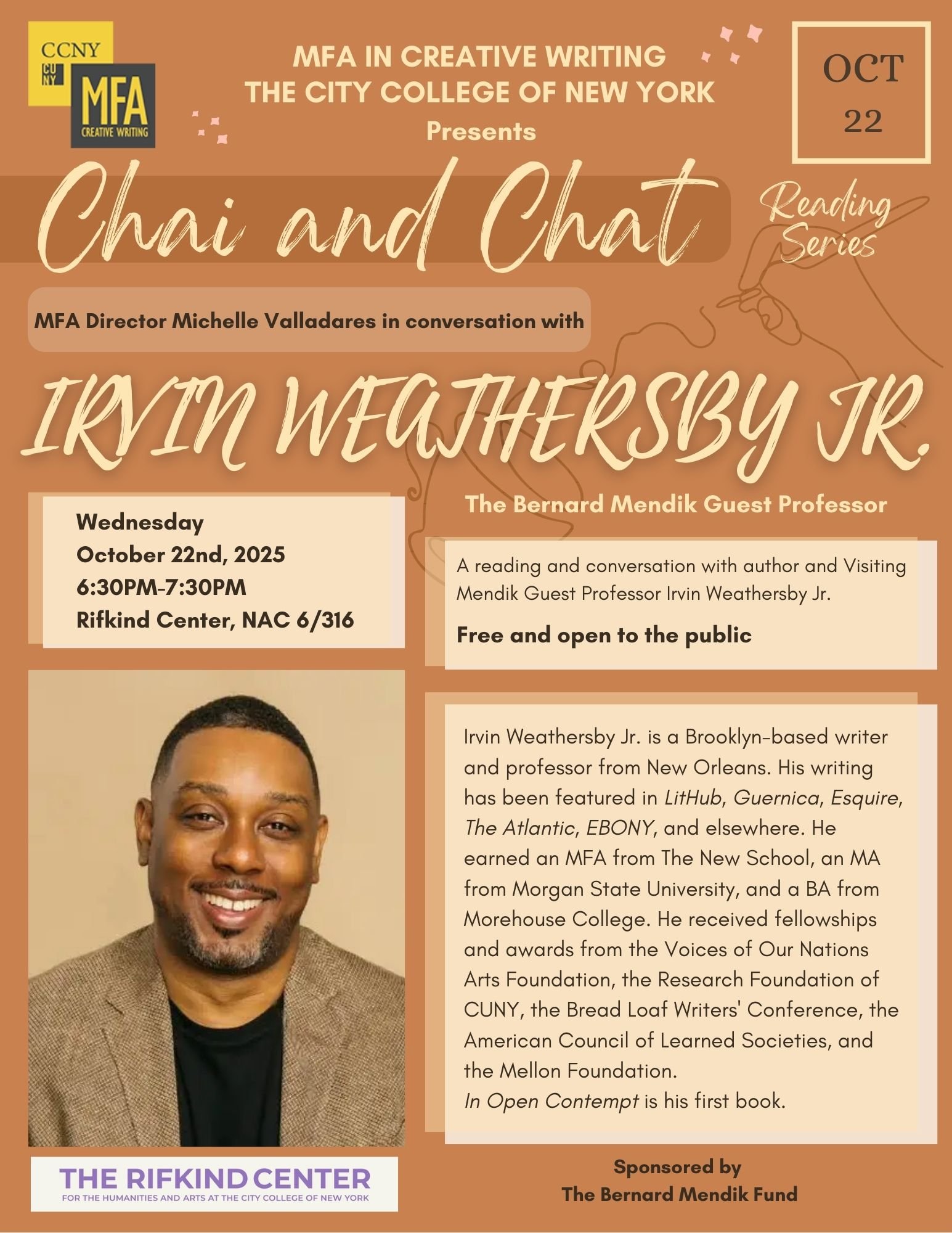 Chai & Chat Reading Series