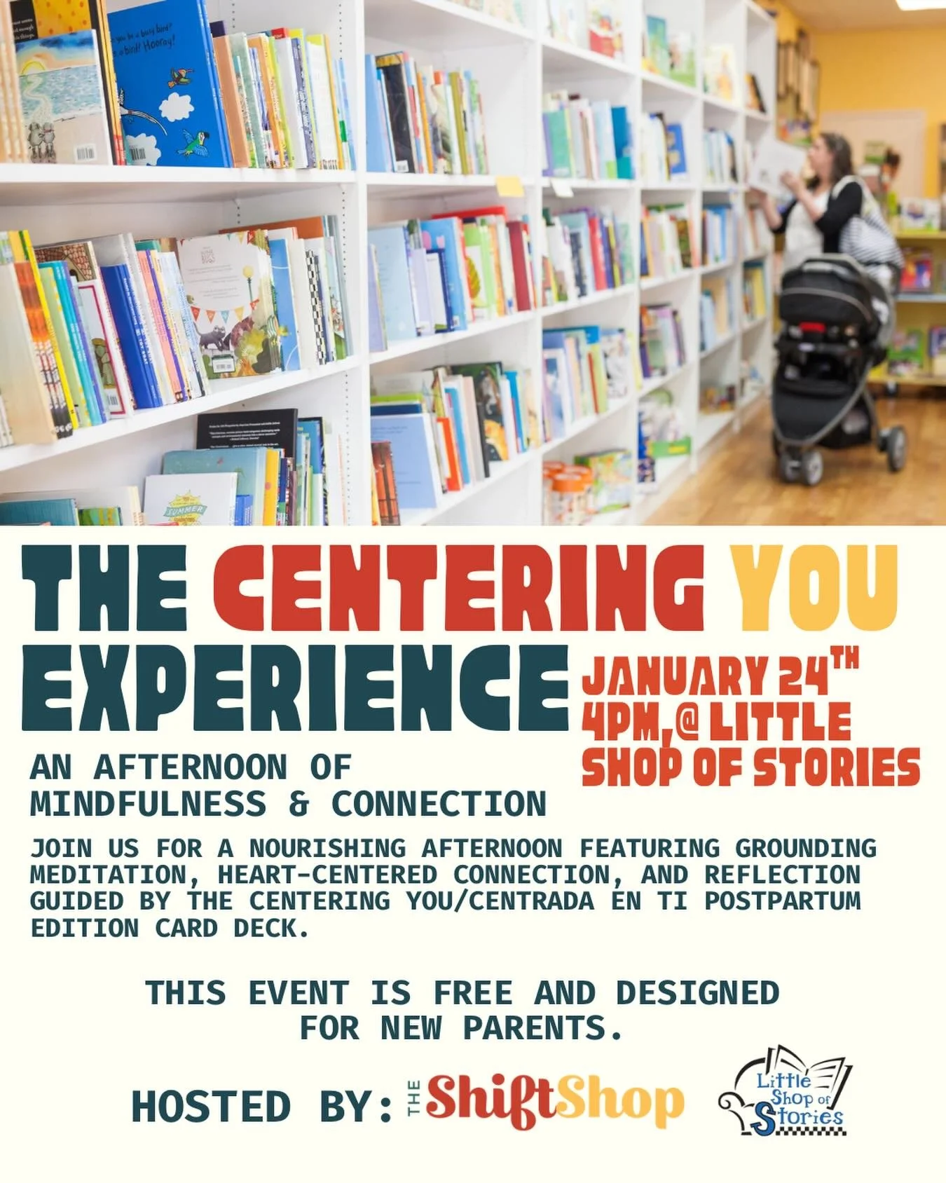 You don&rsquo;t have to do it all alone. 🤍
Join The Shift Shop for a nourishing afternoon of mindfulness, grounding meditation, and reflection created especially for new parents.
Part of Little Shop&rsquo;s Parenting Workshop Series, this presentati