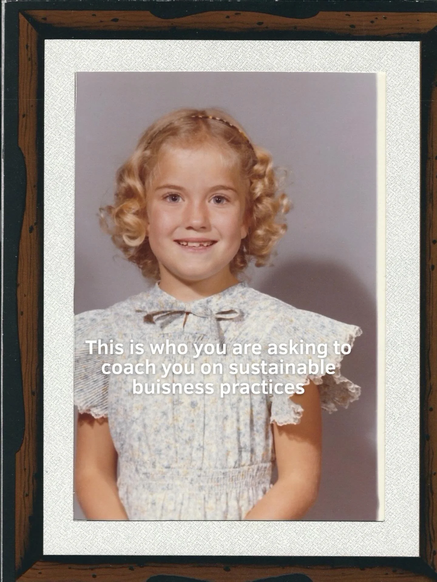 This is who you are asking to coach you on sustainable business practices.
A founder who believes caregiving is infrastructure, burnout is data, and sustainable growth requires honoring real lives.
And a 70s baby who used to sing Annie on command &md