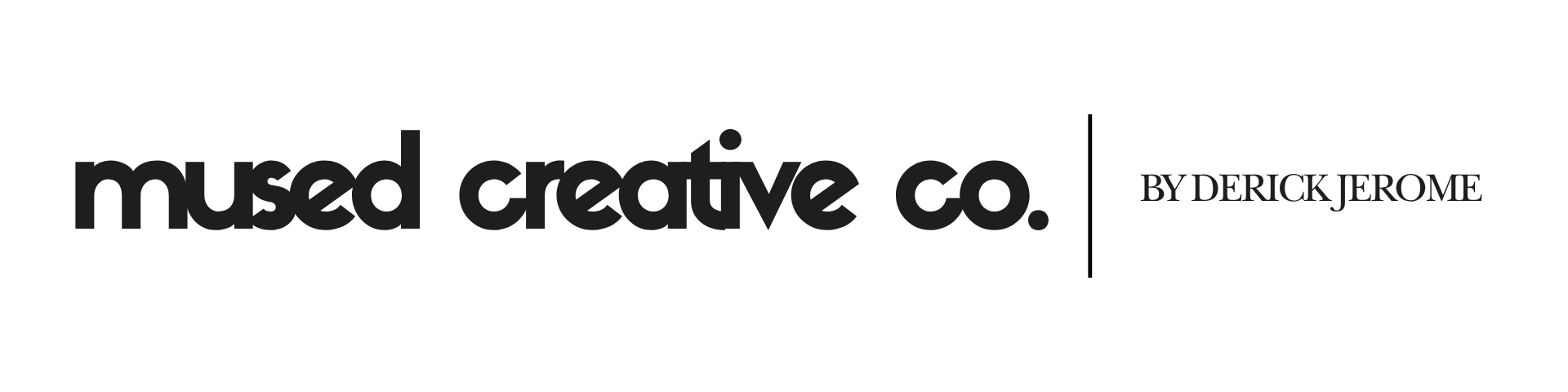 Mused Creative Co. logo with black text on a transparent background.