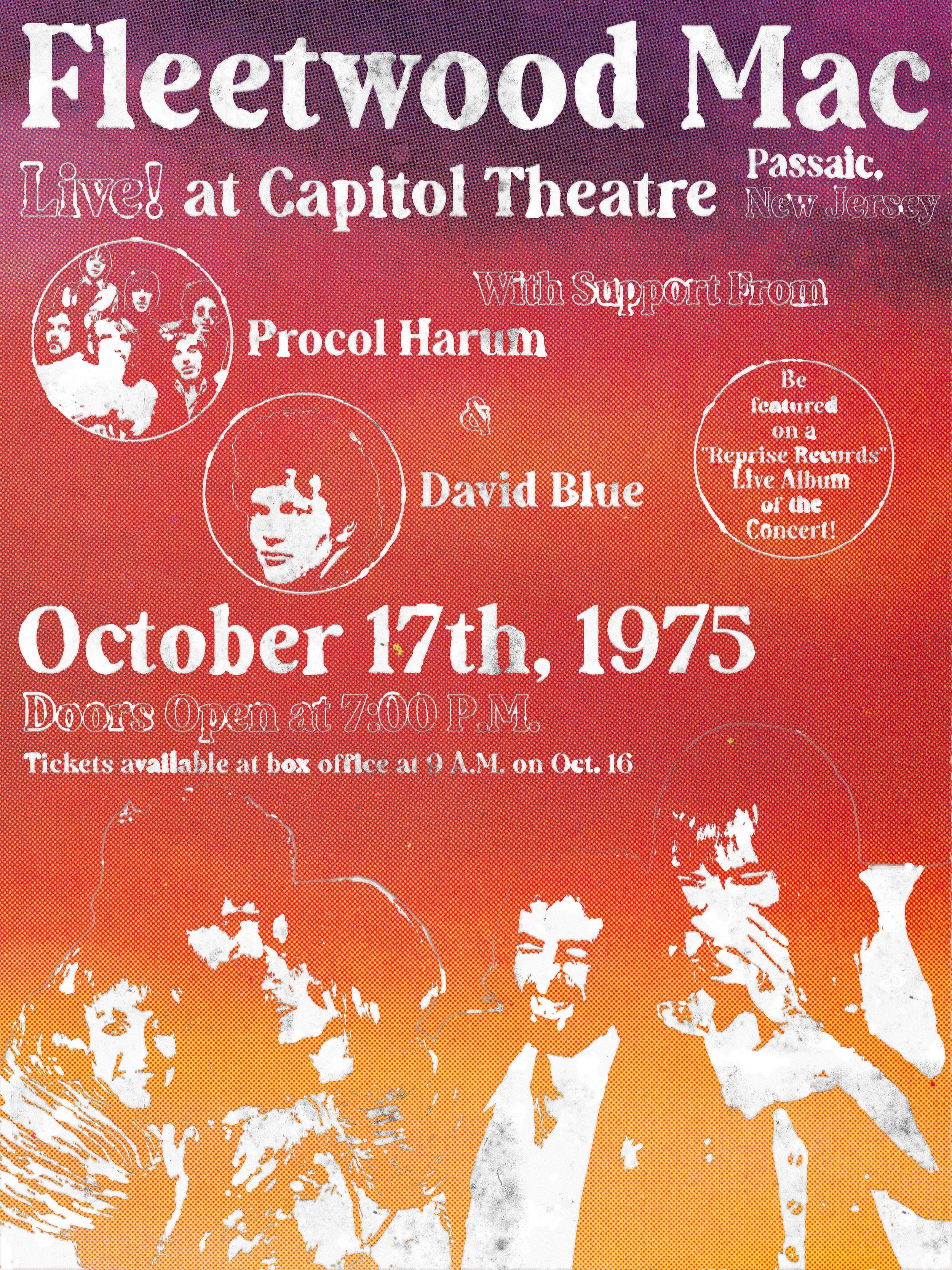Fleetwood Mac "Live at Capitol Theatre" Concept Promotional Poster.