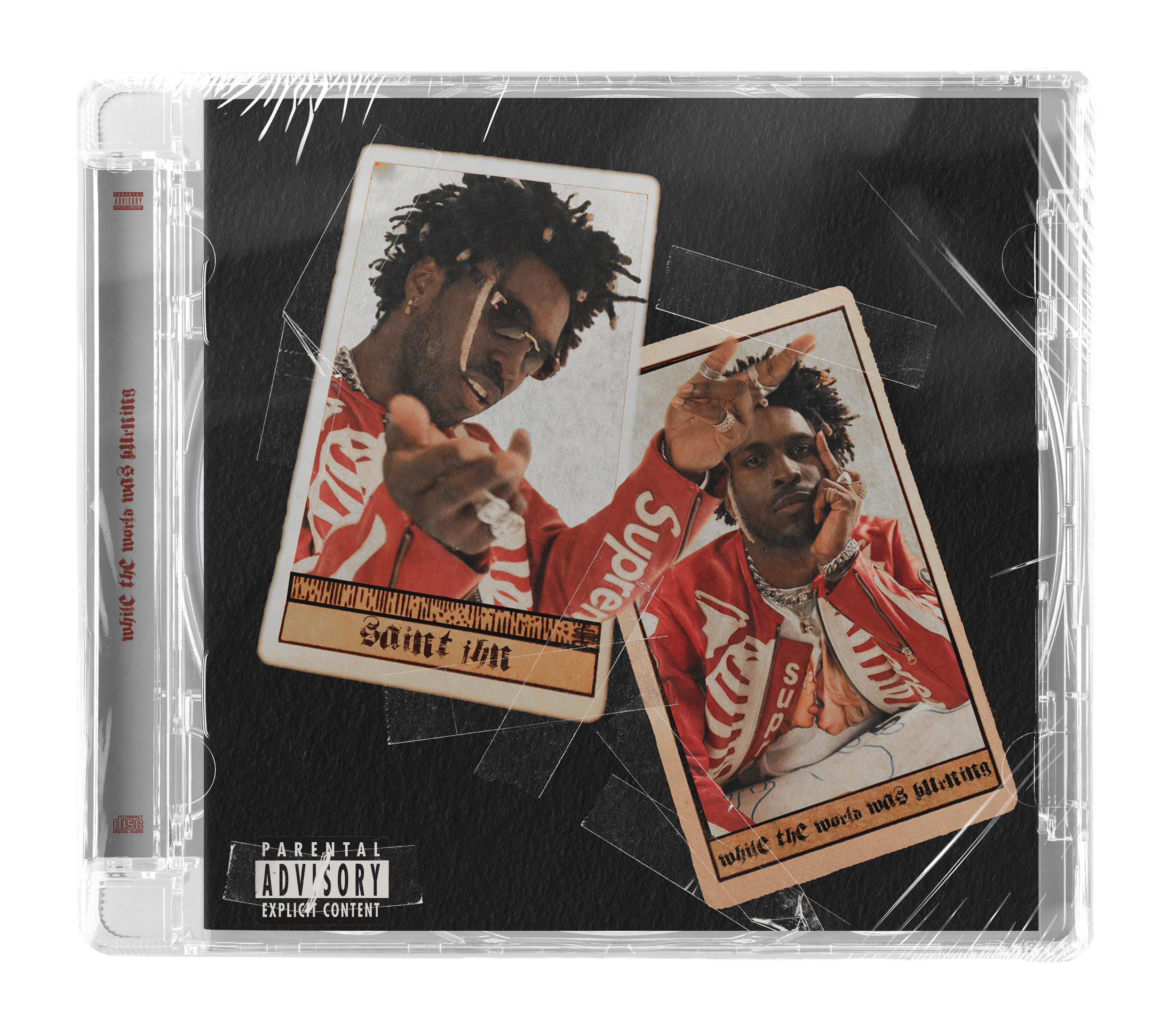 Concept Cover Artwork for Saint Jhn's album "While the World Was Burning"