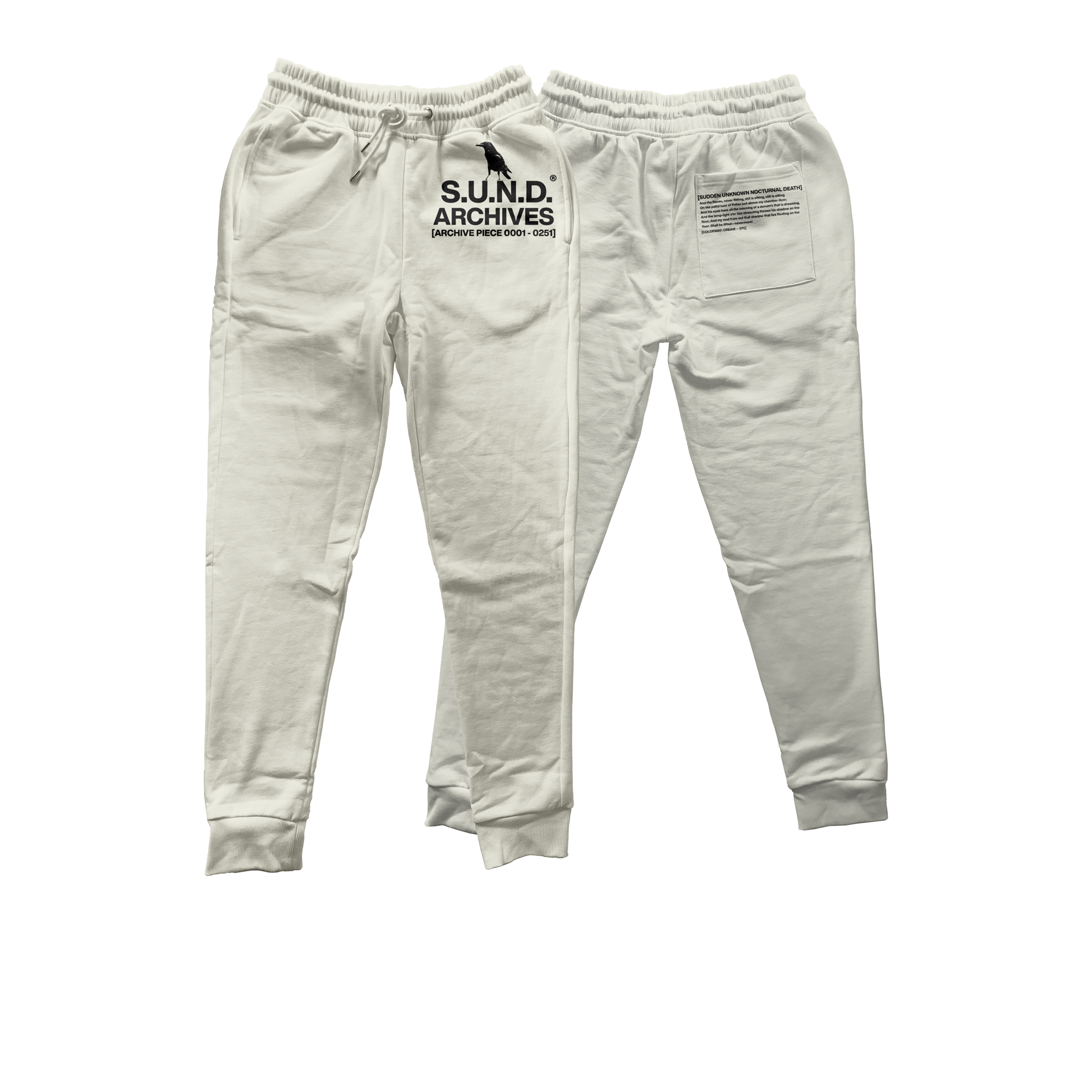 "Quote the Raven" Concept Joggers for S.U.N.D. Archives