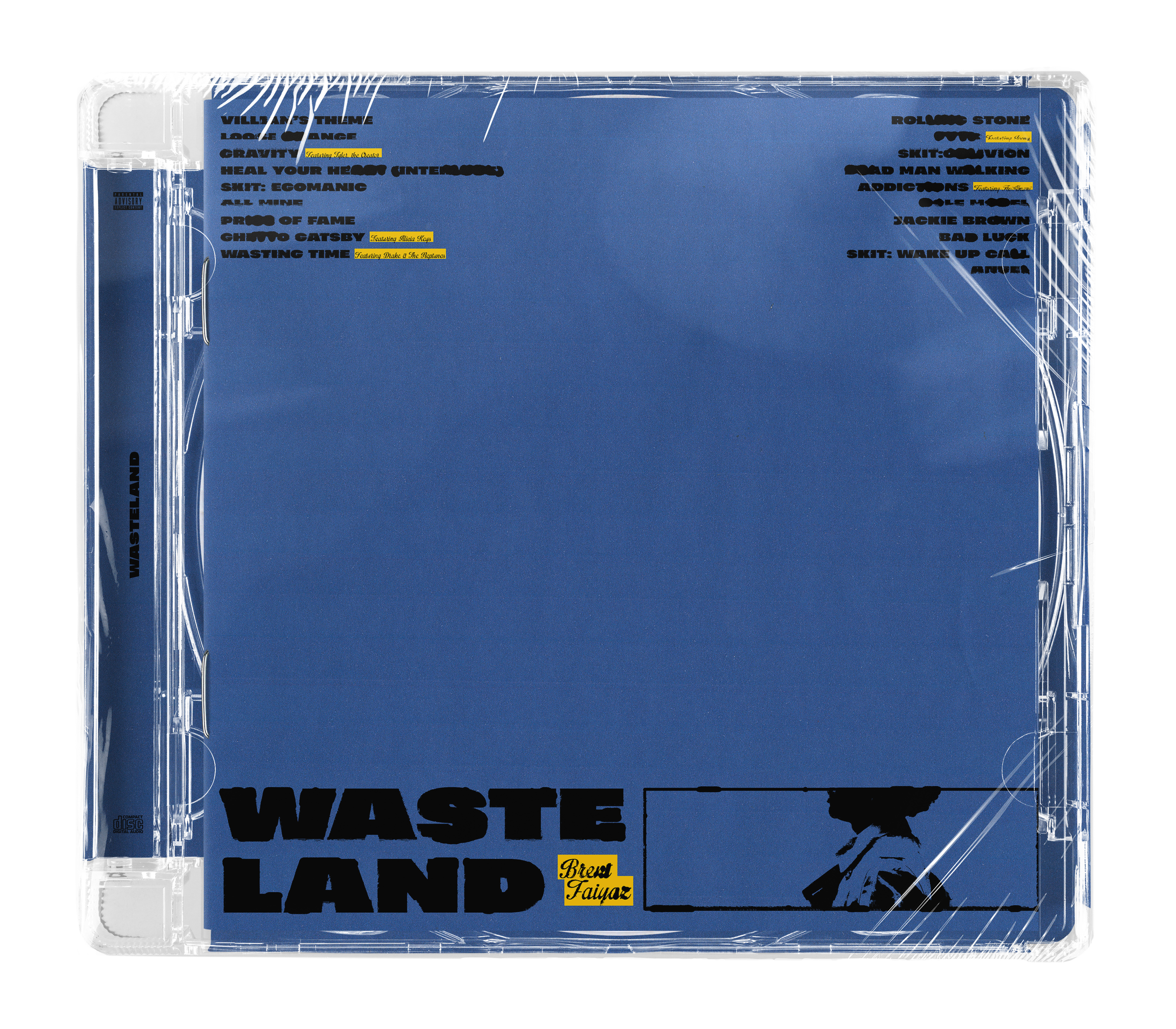 Concept Cover Artwork for Brent Faiyaz's album "Wasteland"