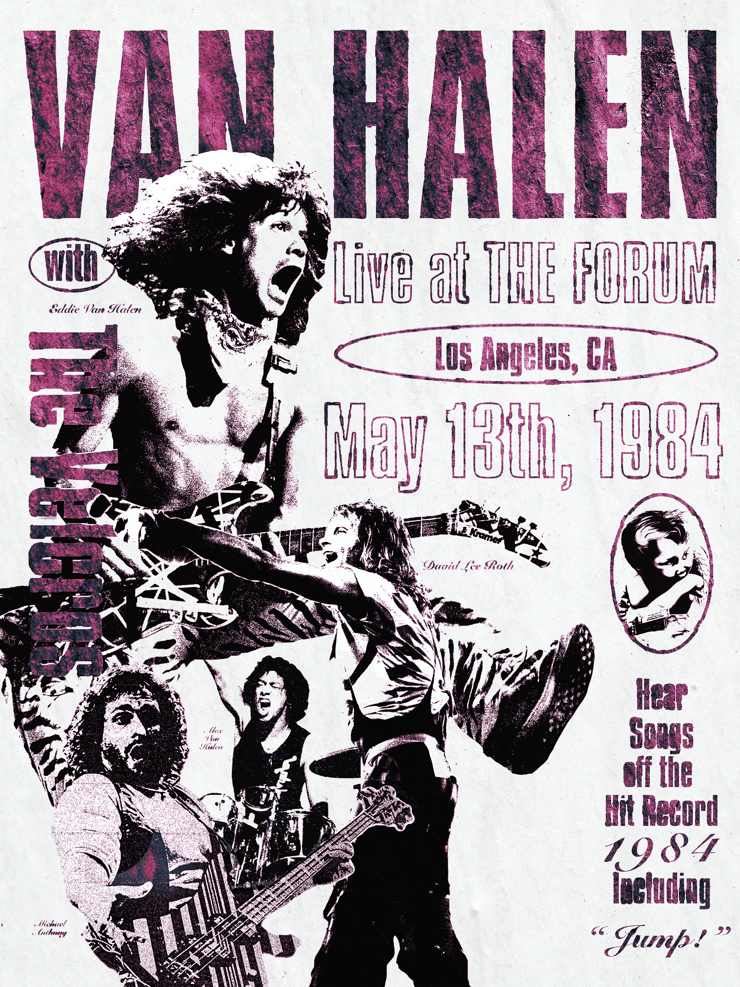 Van Halen "Live at The Forum" Concept Promotional Poster.
