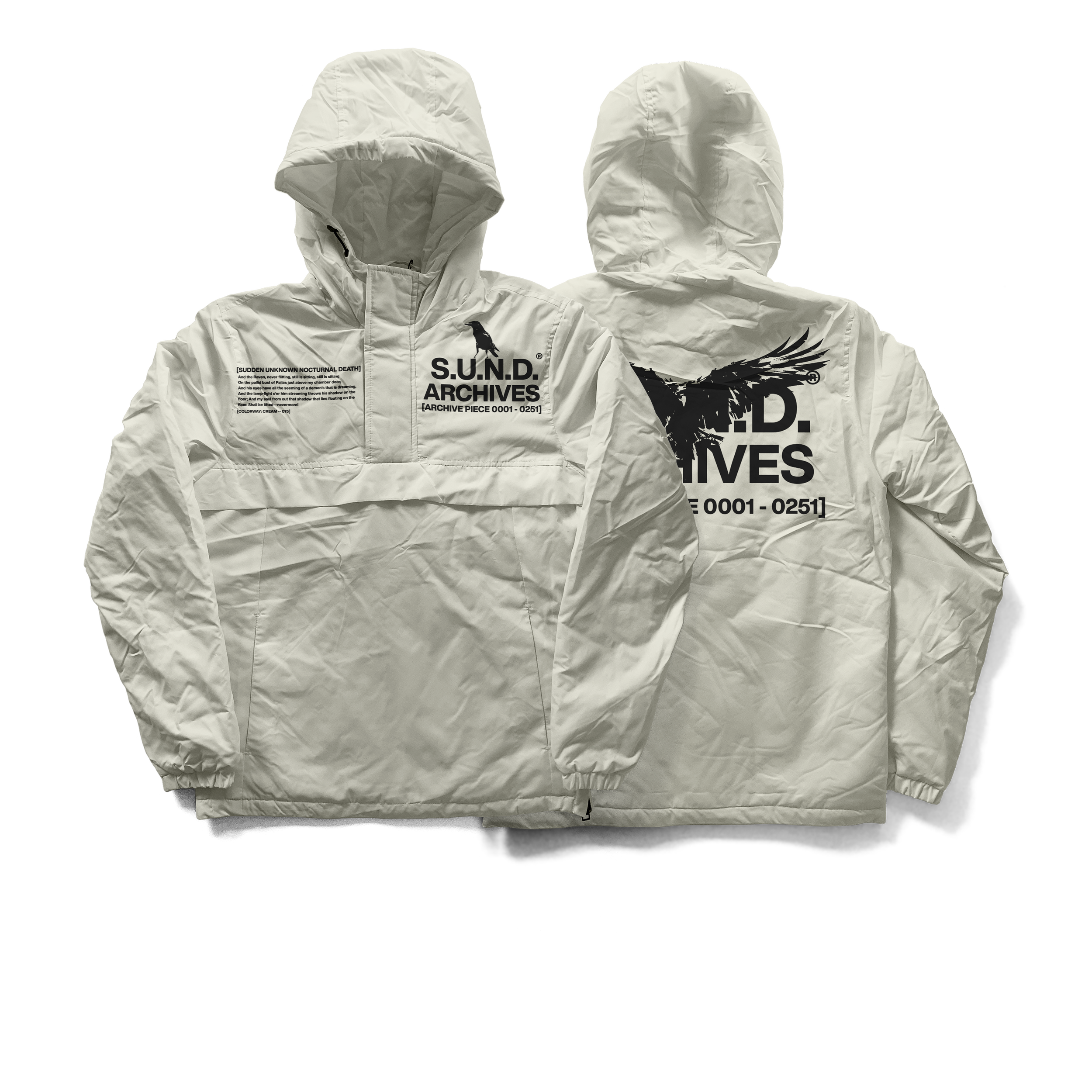 "Quote the Raven" Concept Windbreaker for S.U.N.D. Archives