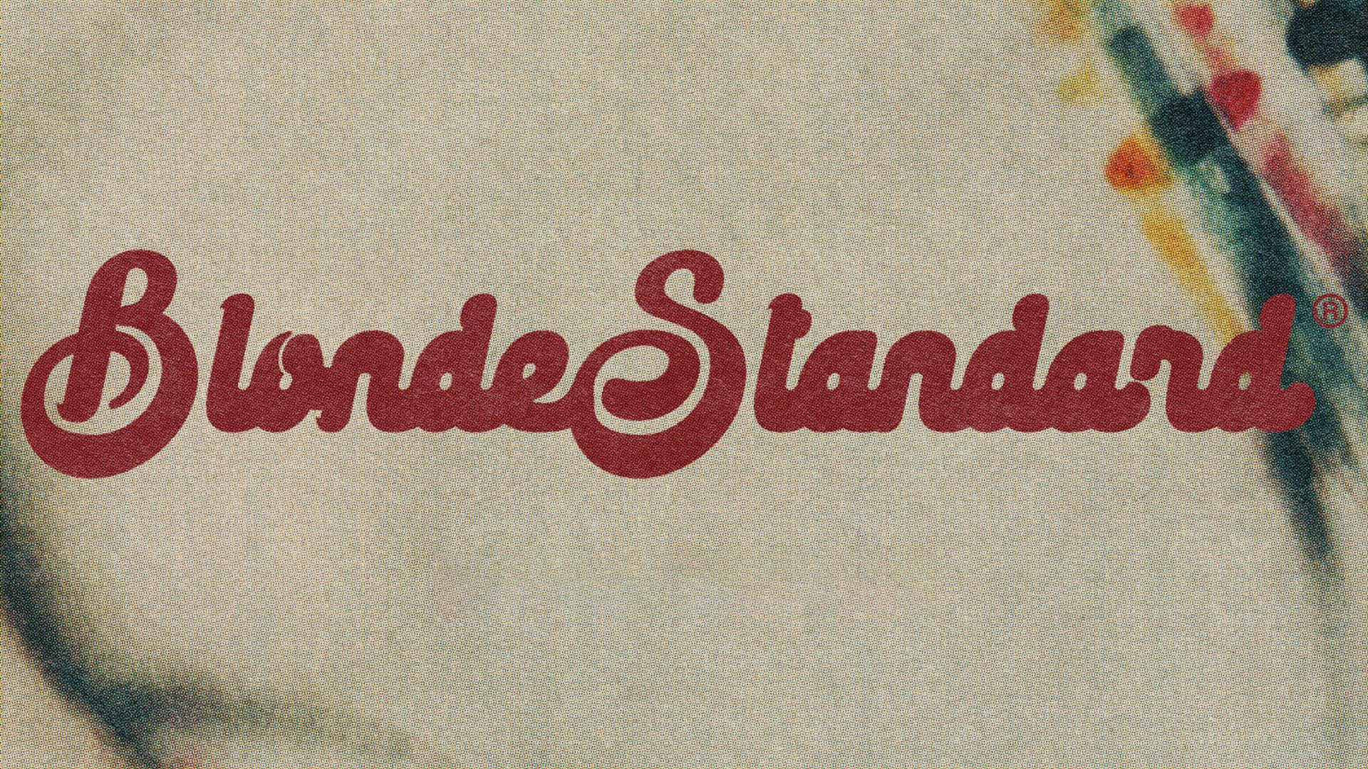 Logotype for pop musician Blonde Standard.