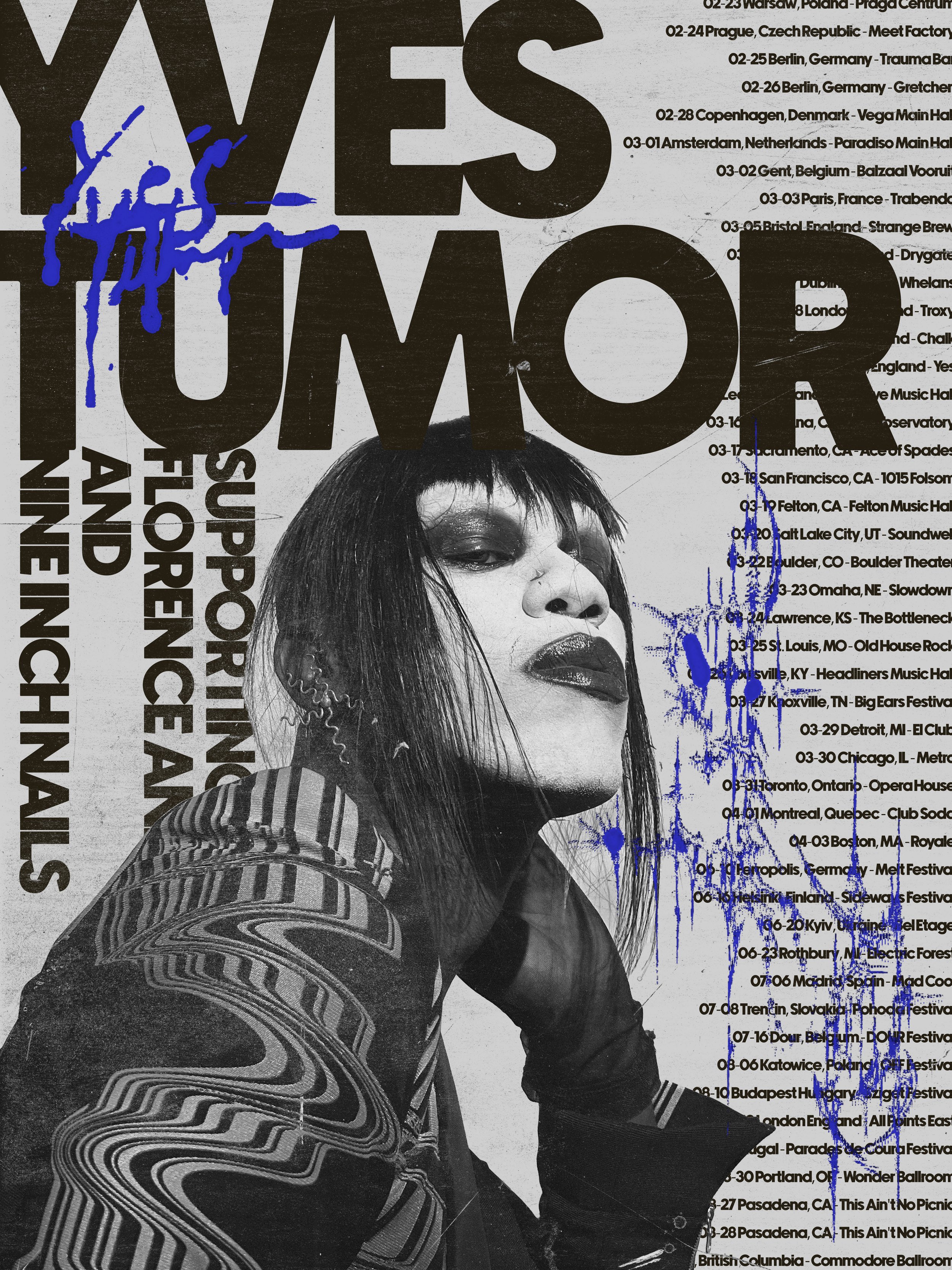 Yves Tumor "Spring 2023" Tour Concept Promotional Poster.