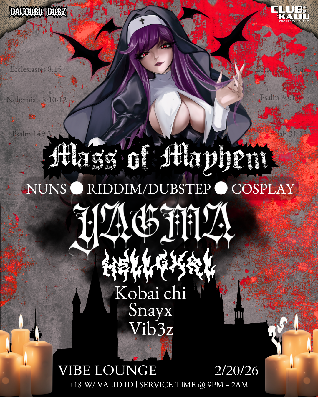Mass Of Mayhem: Nun/Succubus Cosplay Rave