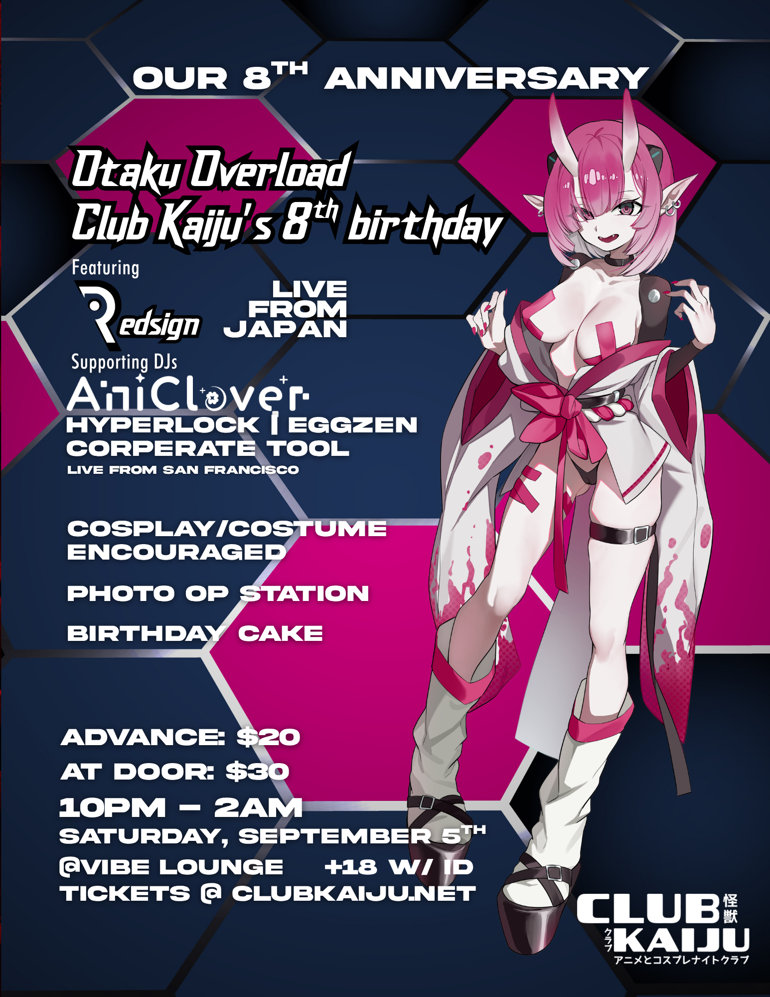 Club Kaiju 8th Anniversary/Birthday: Otaku Overload
