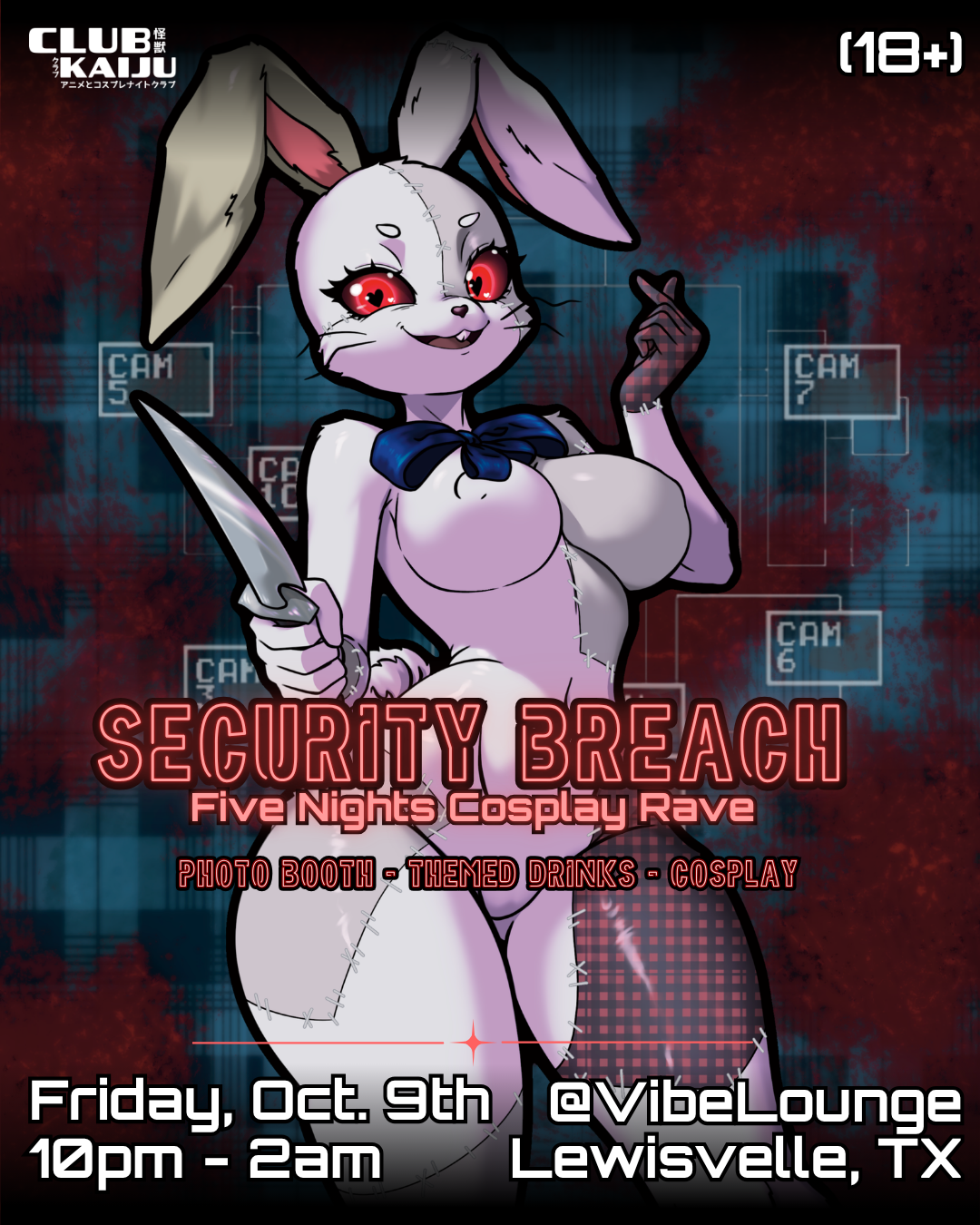 Security Breach: 5Nights Cosplay Rave (10.9) DALLAS