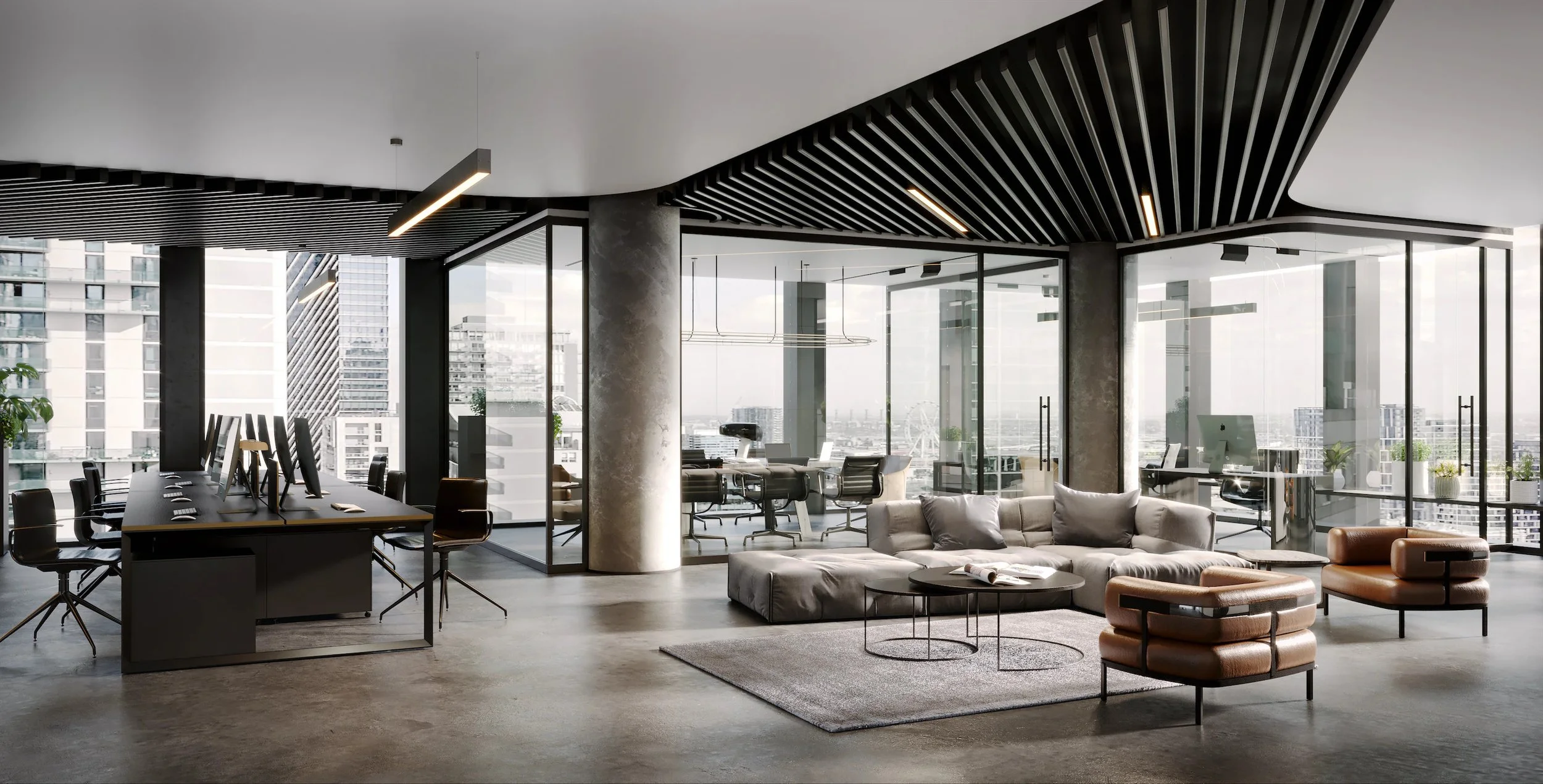 Little Lonsdale, Melbourne - 3d Rendering of