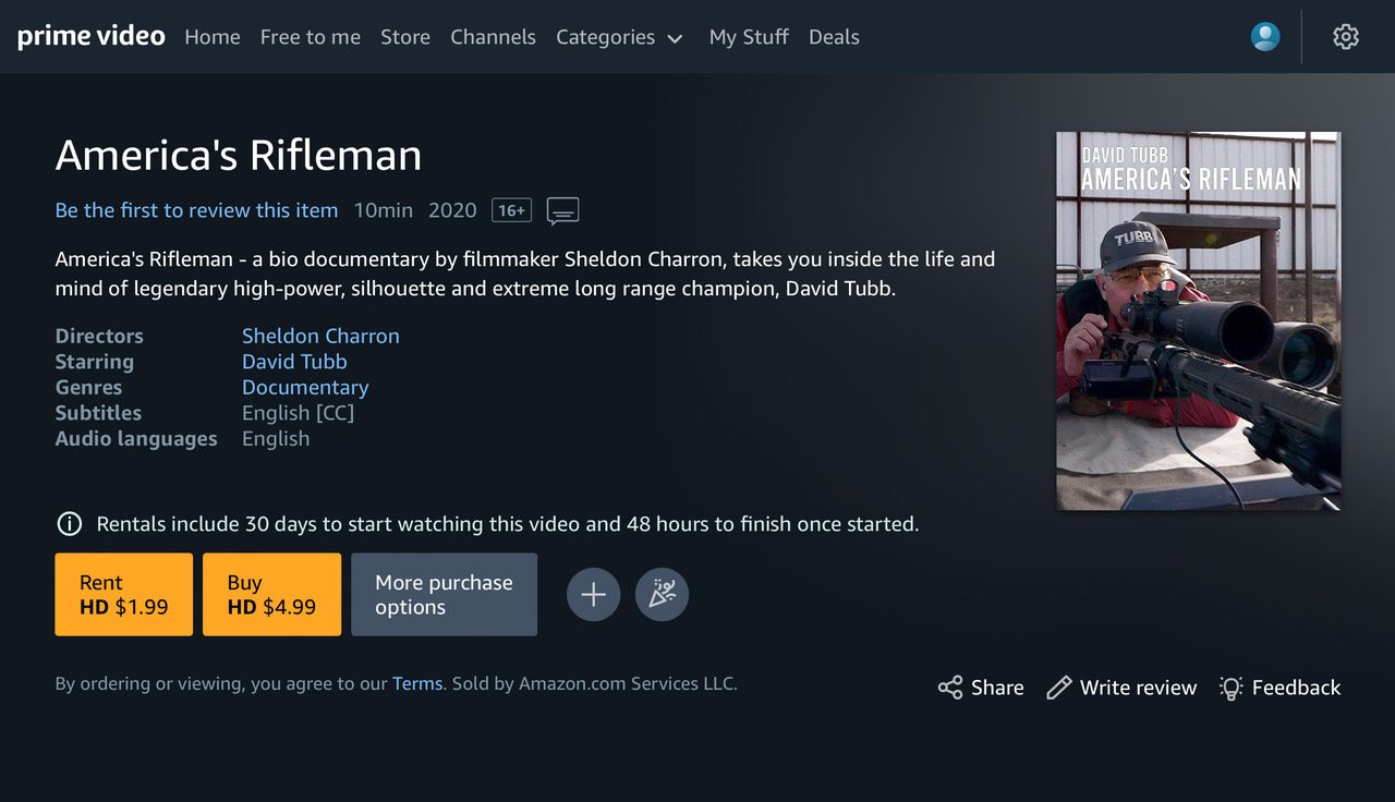 Americas Rifleman on Amazon Prime