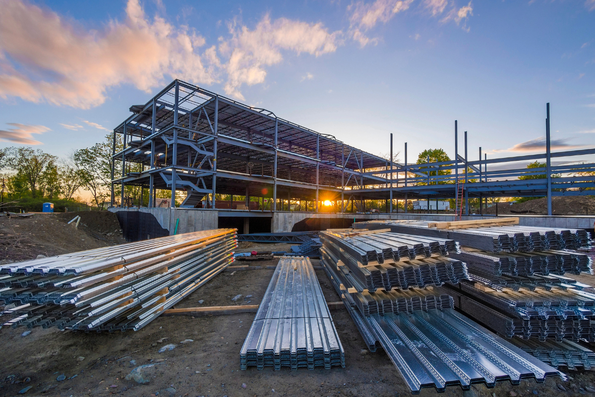 Commercial building fire-rated wall with thermal insulating board