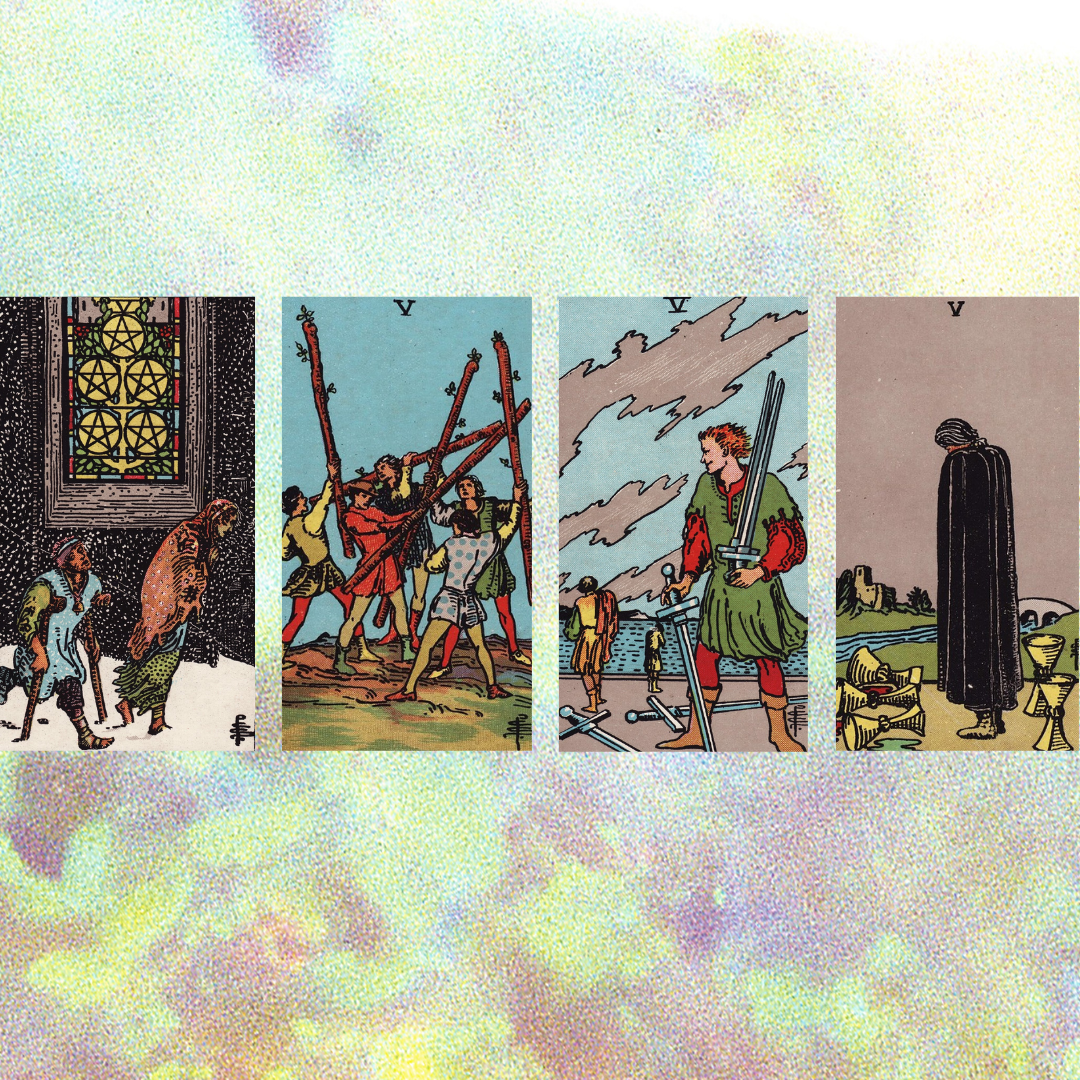 Uncomfortable Choices with the Minor Arcana Fives