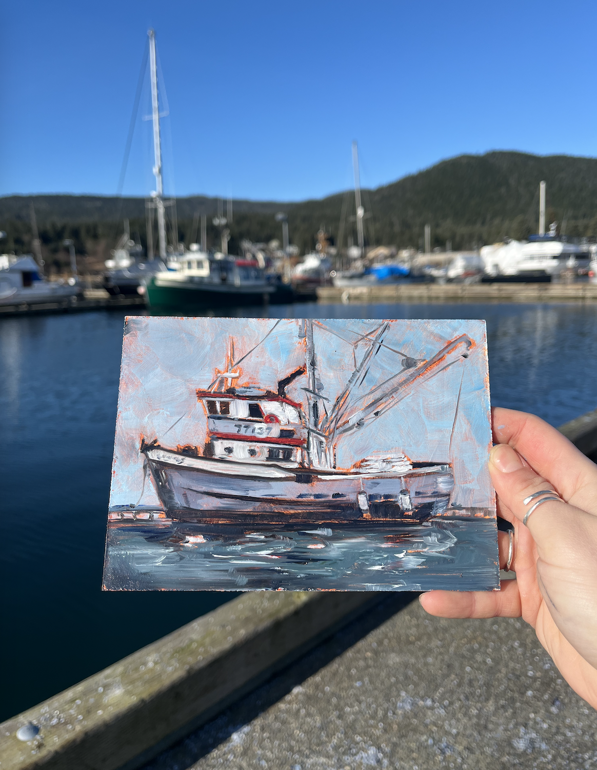 At the Marina 5"x7" Print