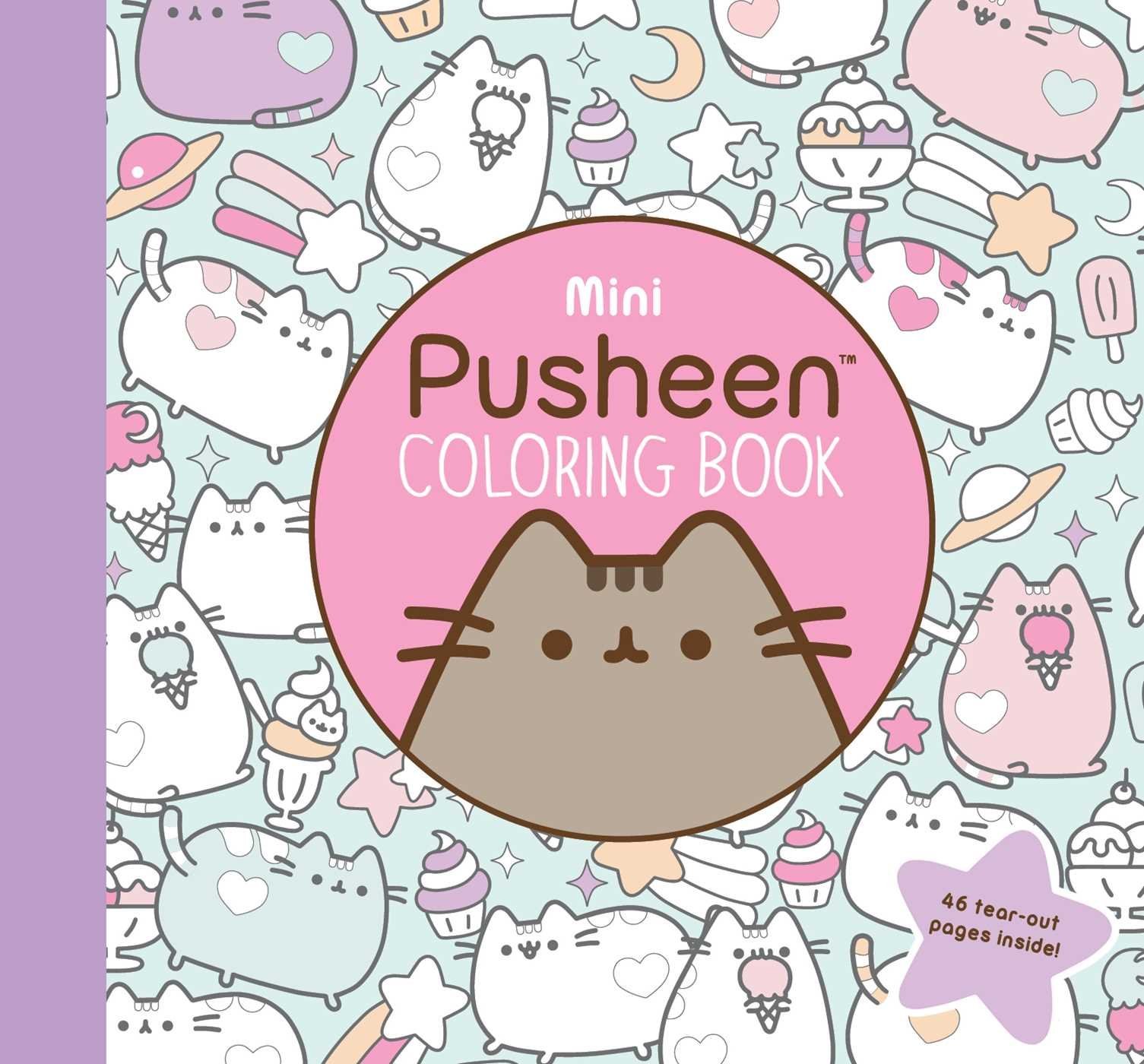 This perfectly portable coloring book features Pusheen-themed scenes and mandalas.