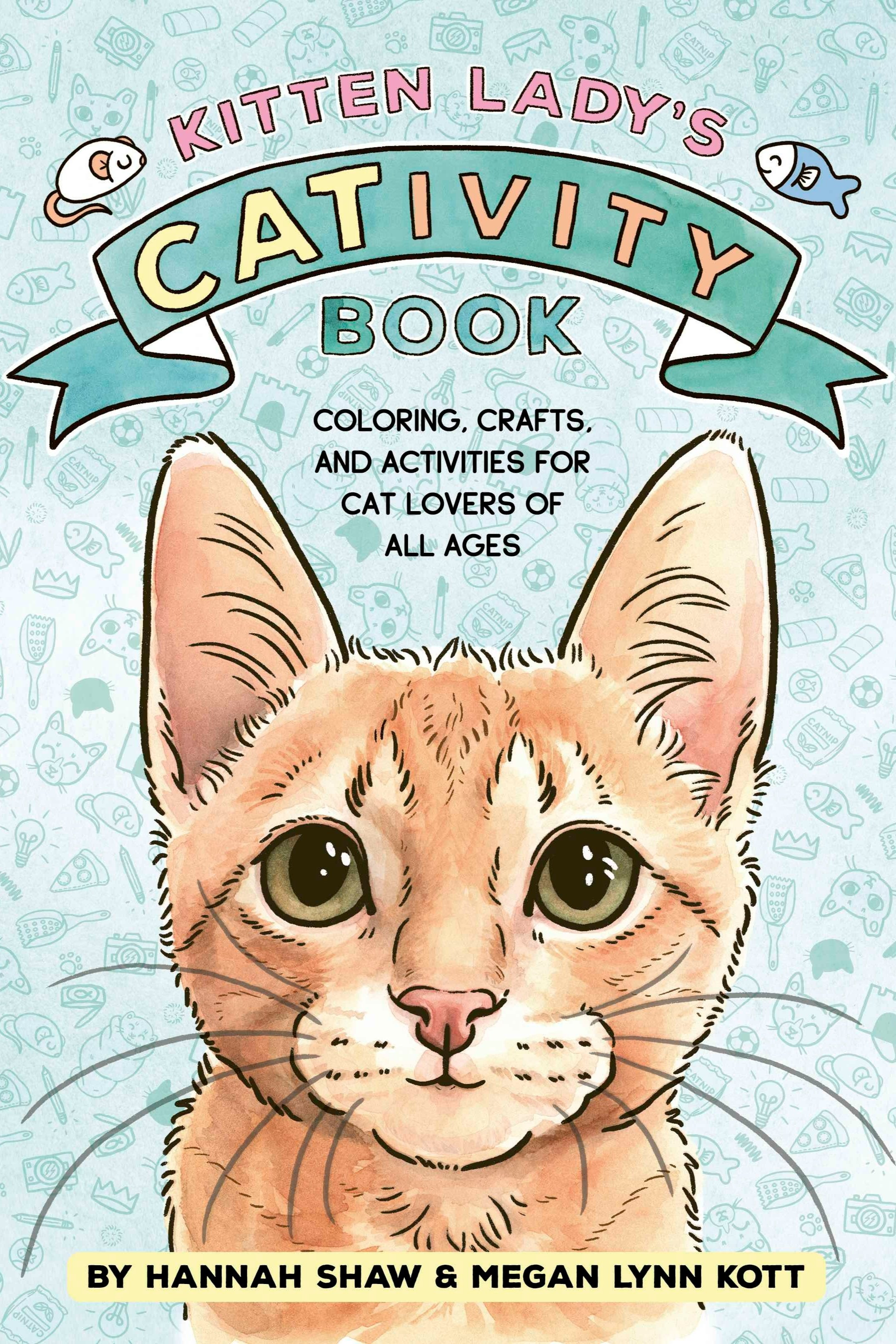 Cat-related puzzles, adorable illustrations, and creative crafts featuring plenty of takeaways to help vulnerable cats.