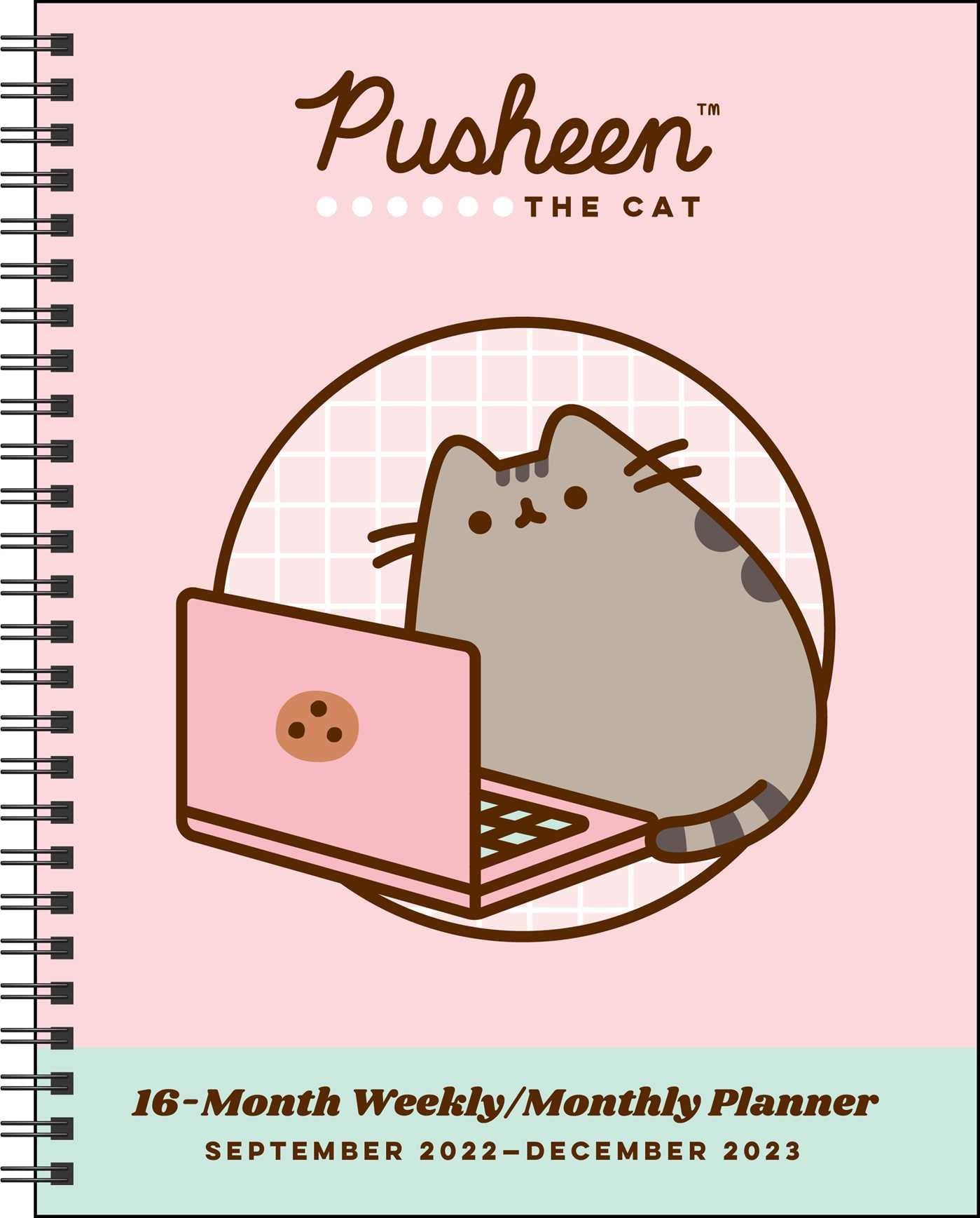 Pusheen fans of all ages will love using this fun and functional 16-month, spiral-bound planner for school, work, or home.