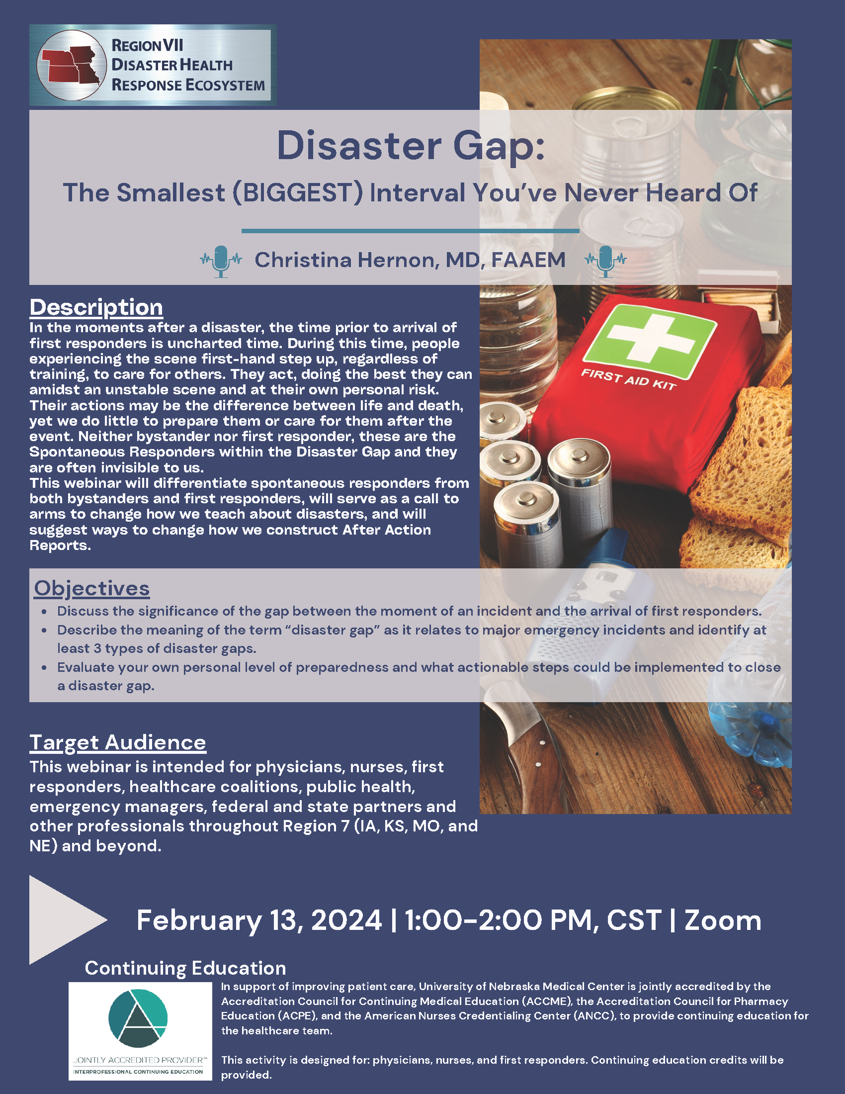 Preparedness Webinar Series: Disaster Gap: The Smallest (BIGGEST