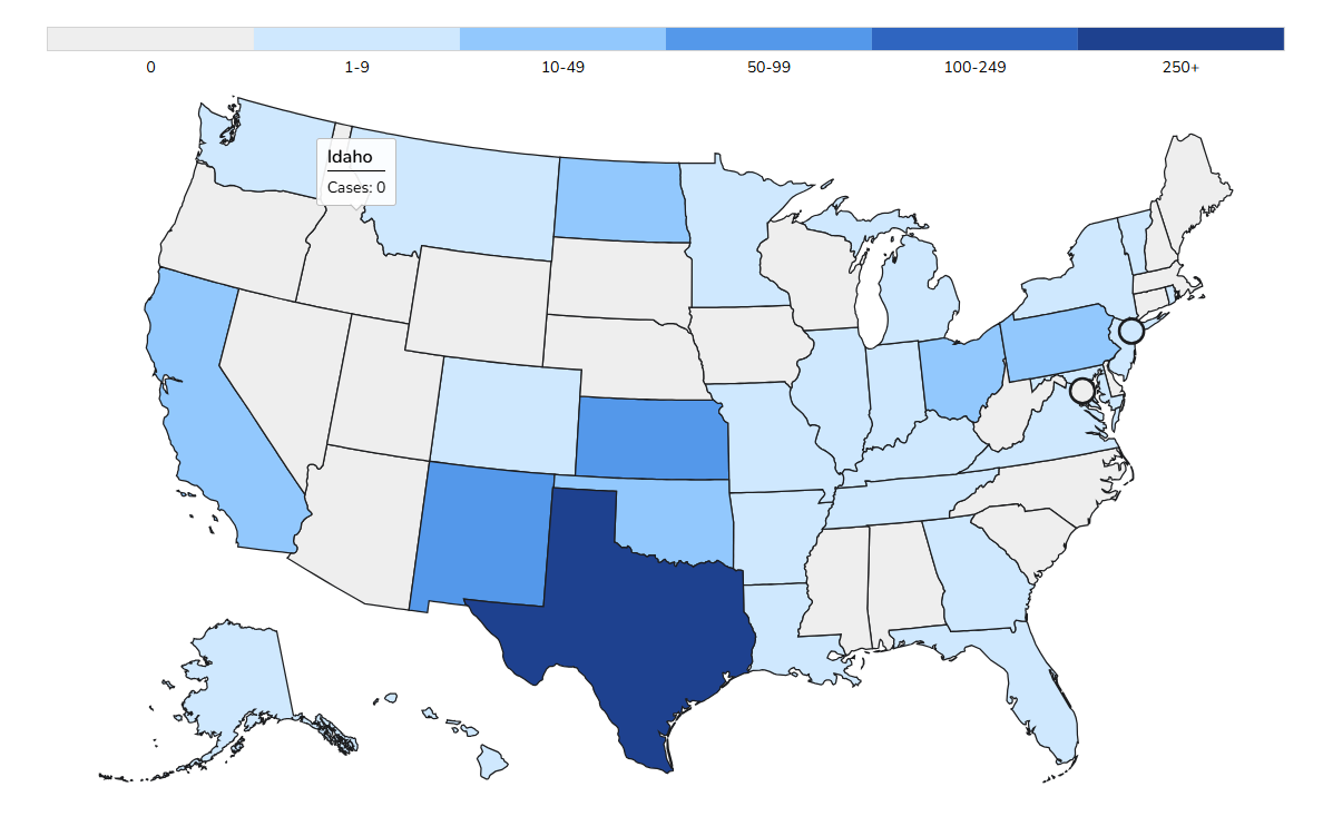 Map of measles