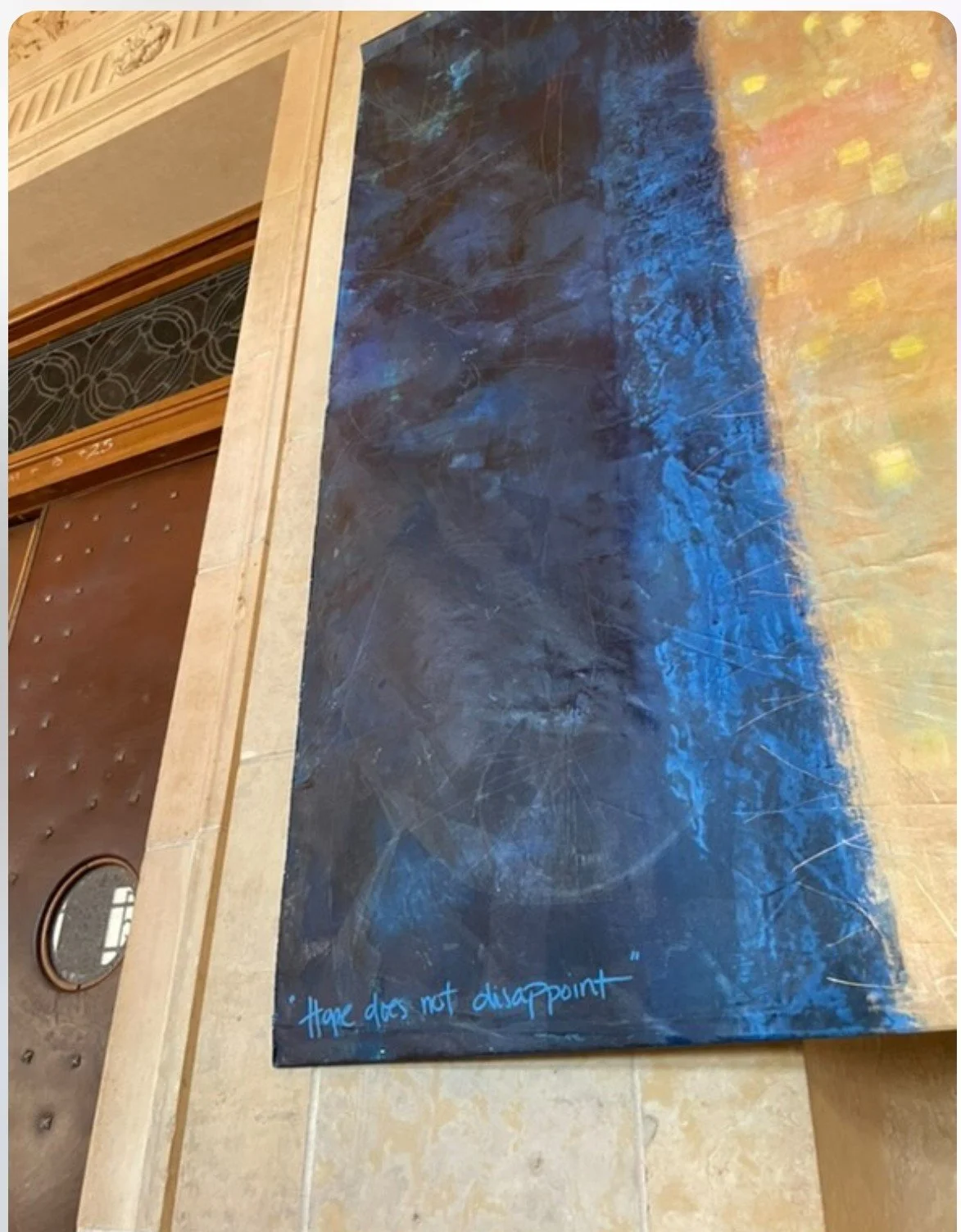 Detail | "Hope does not disappoint" (2025) | Basilica of Saint Mary, Minneapolis, MN