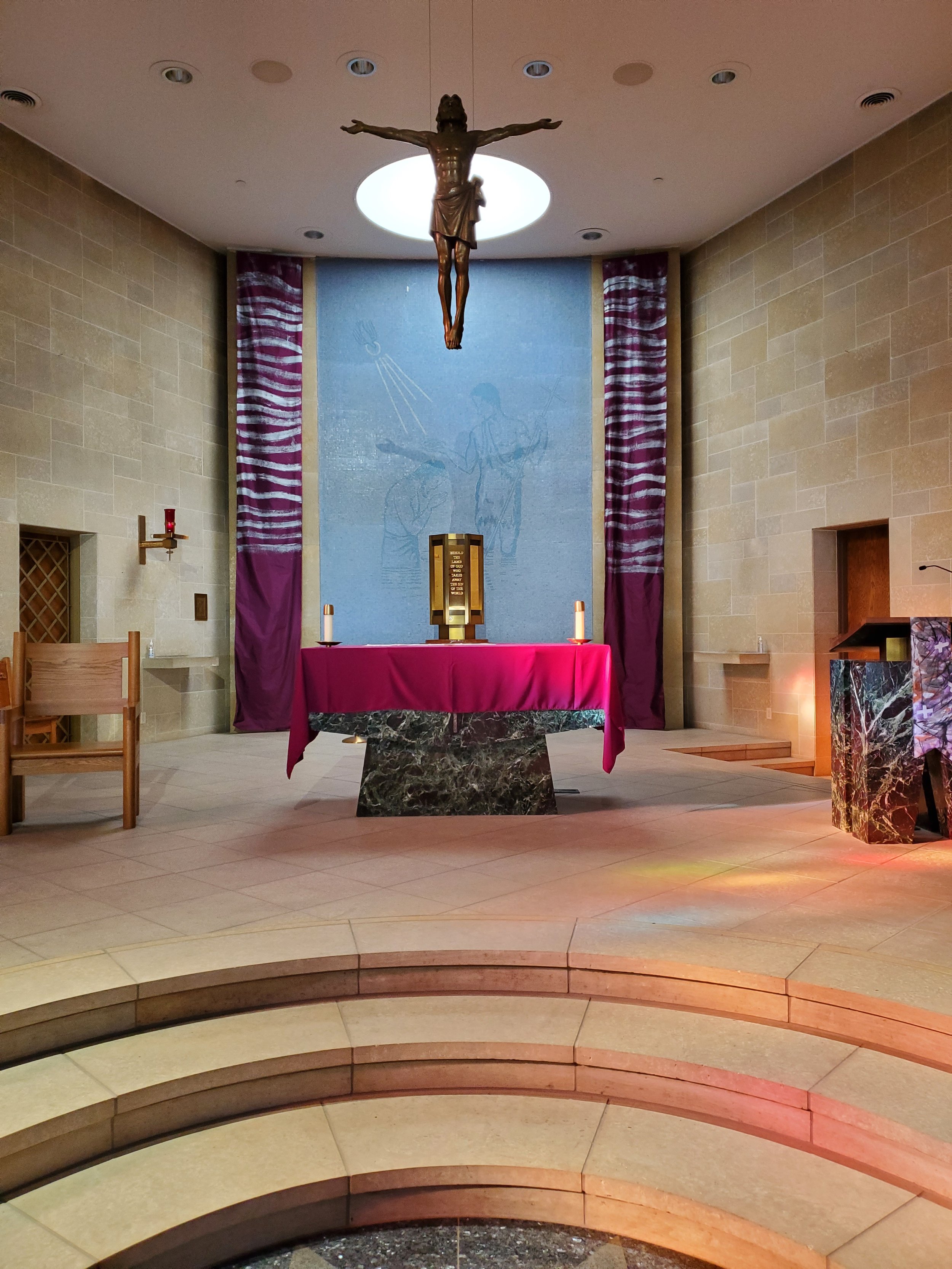 Lent banners (2025) | St. John the Baptist | Mankato, MN
