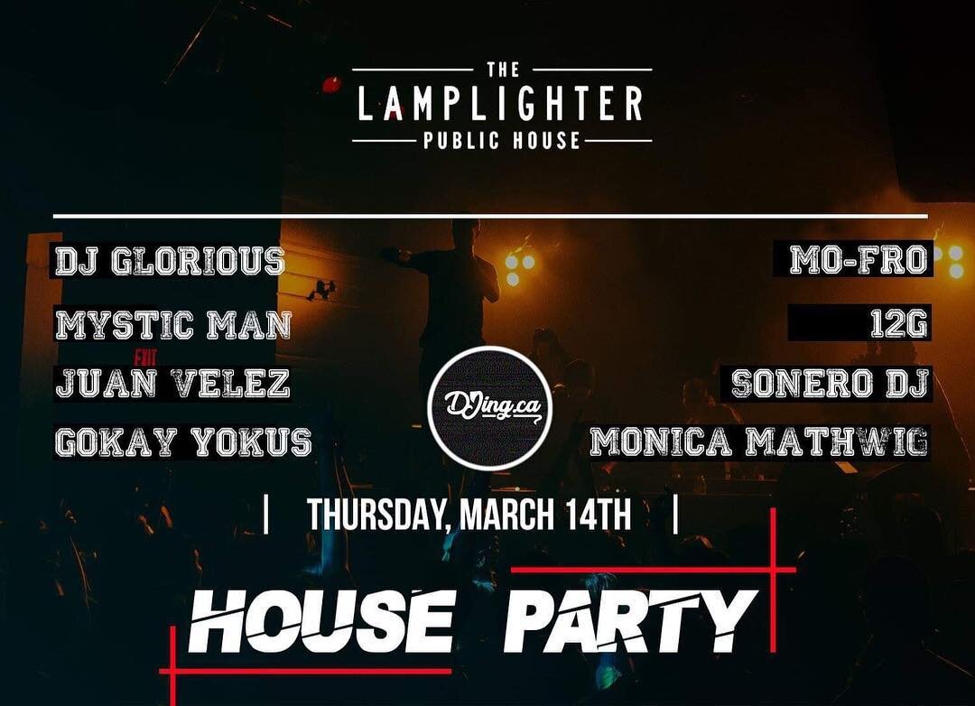 My debut in Vancouver! Holla @me for tickets. Big tingz poppin next Thursday at lamplighter! #djglorious #btp #hiphop #partylife #goodvibez #muzik #houseparty