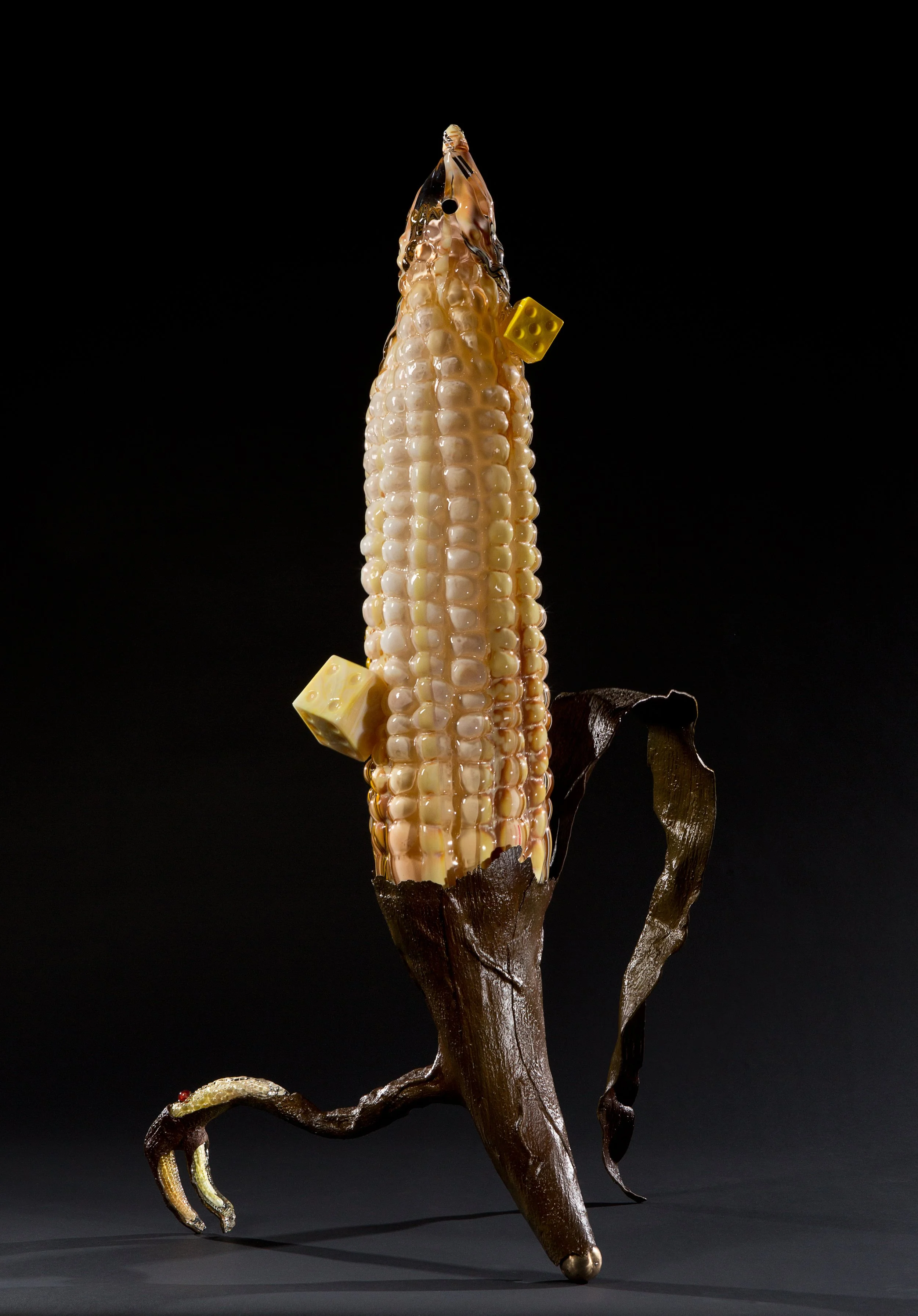 Lady Luck
Food Pod Series
Blown Glass, Cast Bronze
51"H x 22"W x 18"D
2014