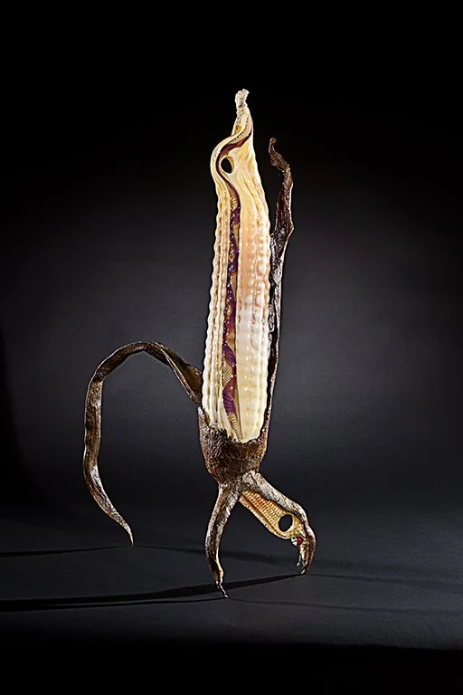 Rojo
Food Pod Series
Blown Glass, Cast Bronze
26”H x 14”W x 9.5”D
2012