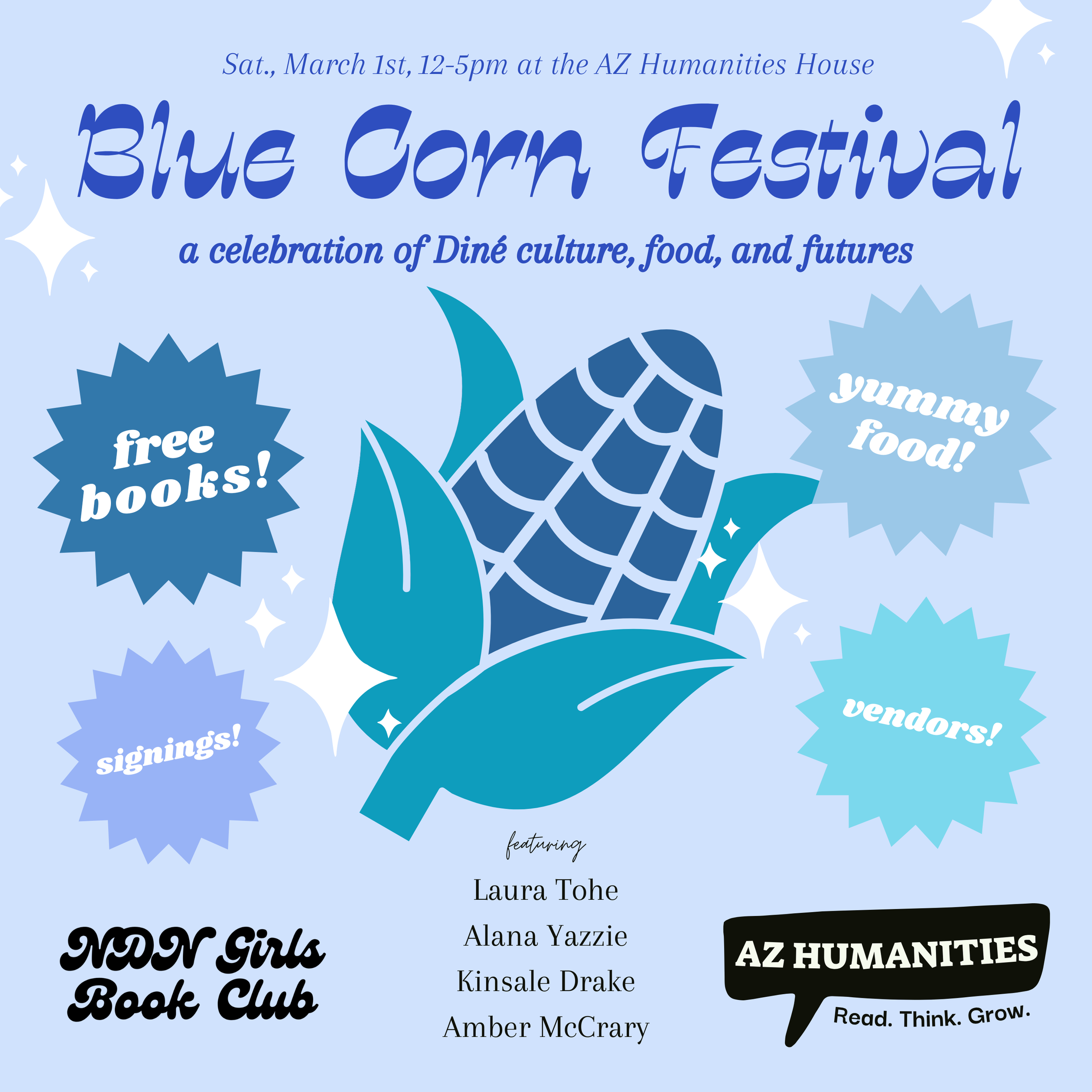 NDN Girls Book Club announces inaugural Blue Corn Festival in Phoenix, AZ!