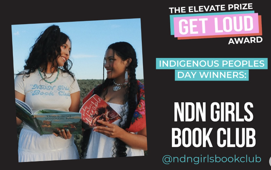 NDN Girls Book Club wins the Elevate Prize GET LOUD Award!