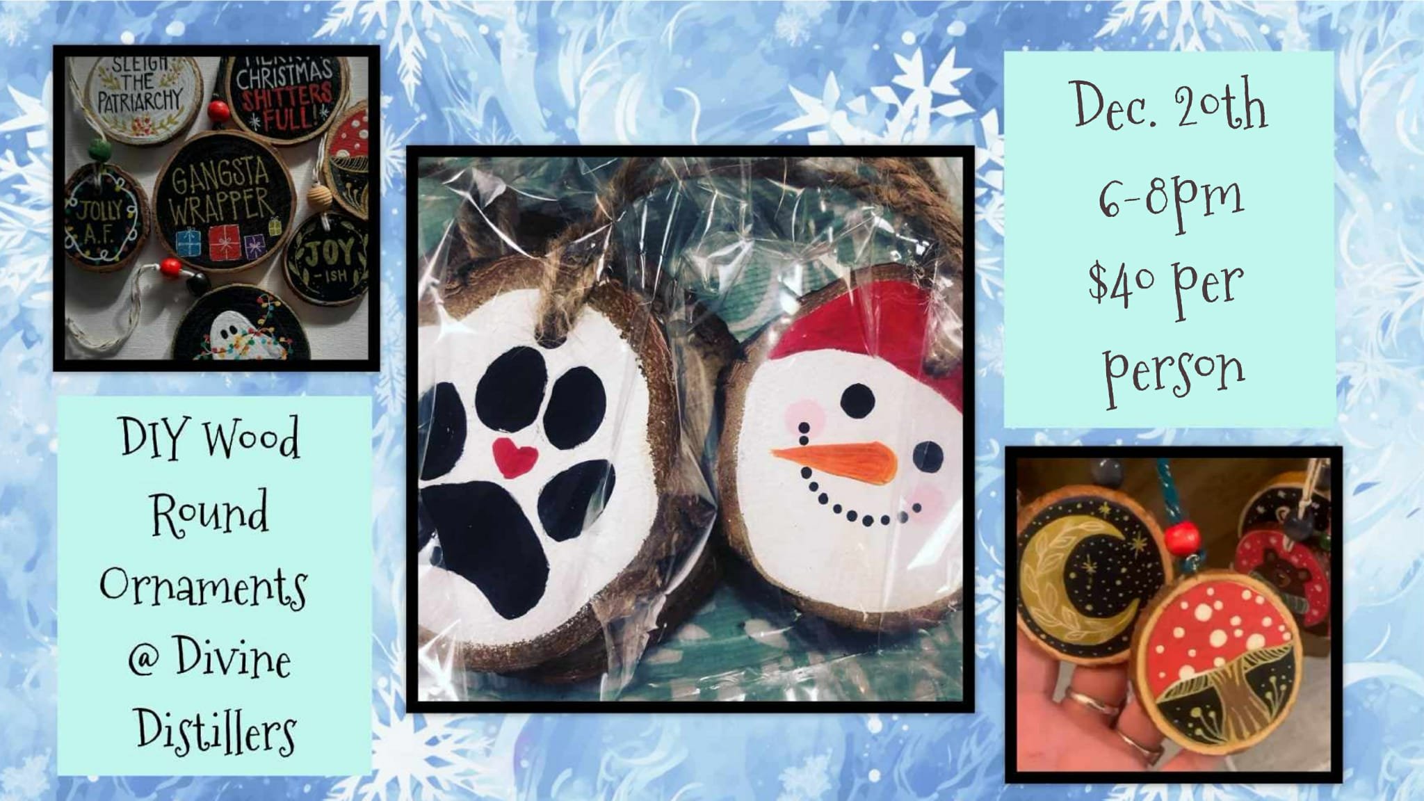 DIY Ornaments at Inferno Restaurant