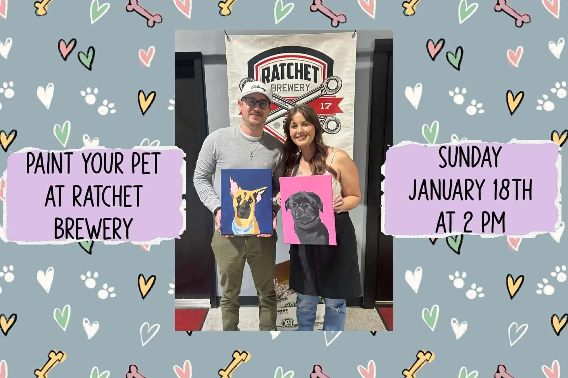 Paint Your Pet at Ratchet Brewing