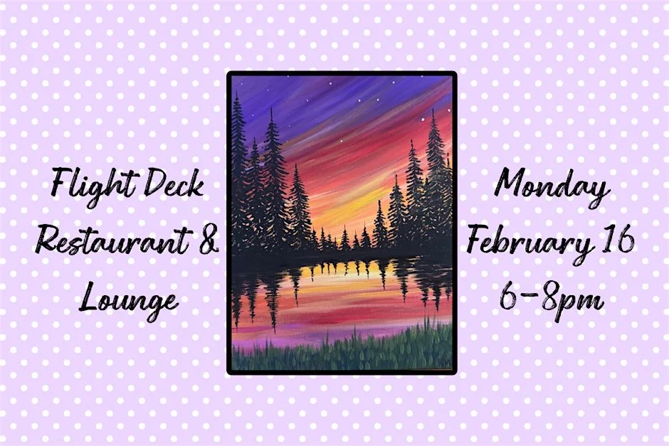 Paint &amp; Sip at Flight Deck Restaurant &amp; Lounge