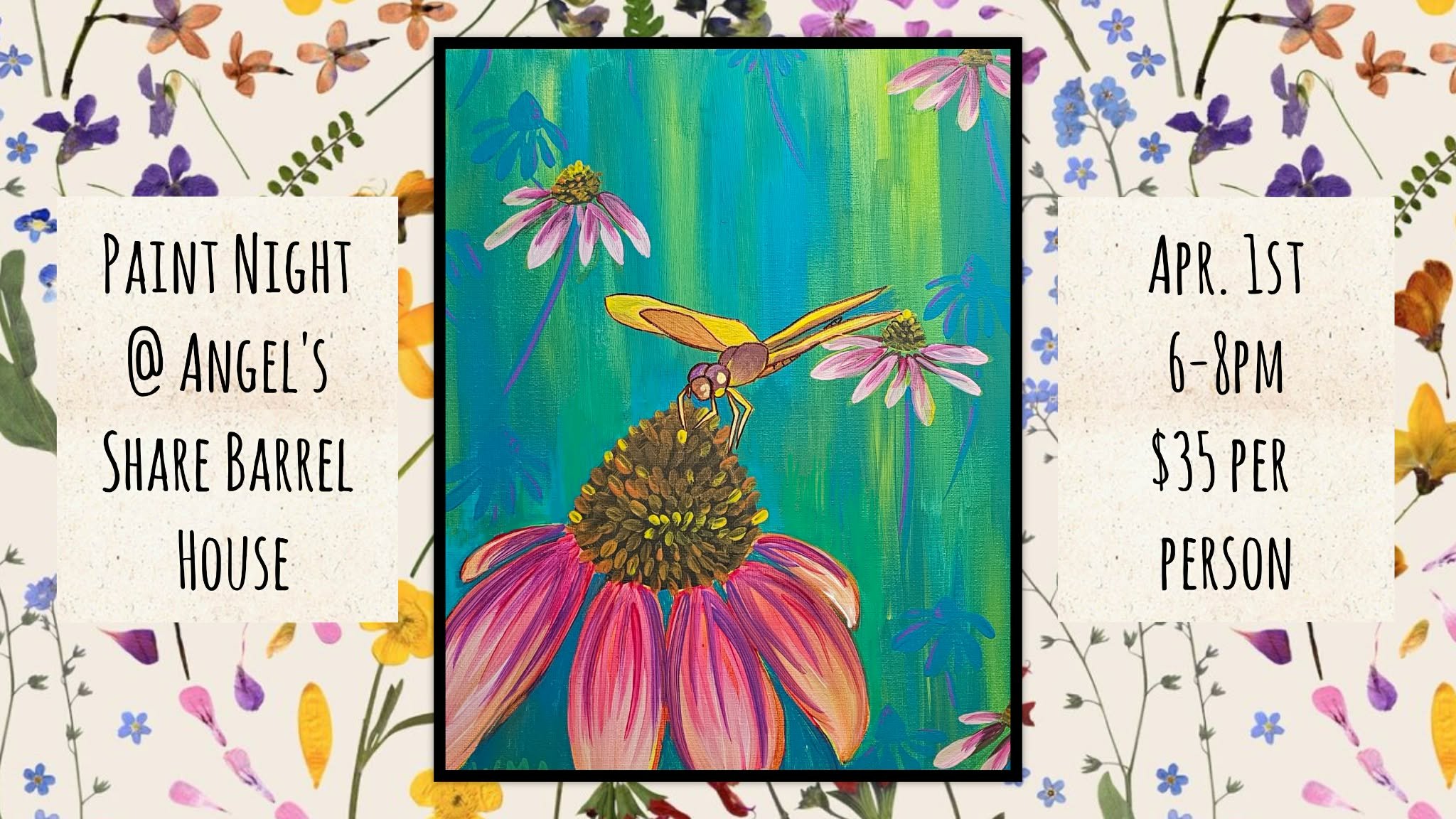 Spring Paint Night at Angel's Share Barrel House