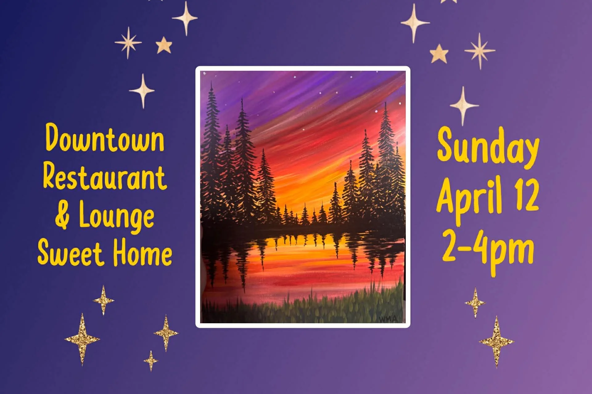 Paint &amp; Sip at Downtown Restaurant &amp; Lounge