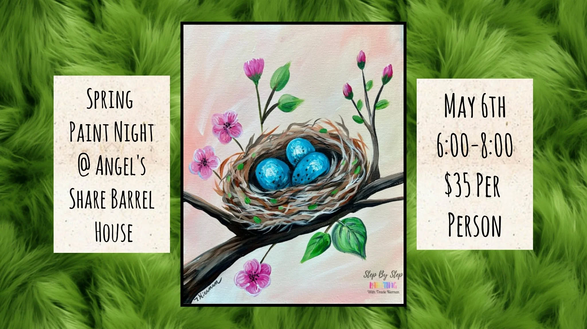 Spring Paint Night at Angel's Share Barrel House