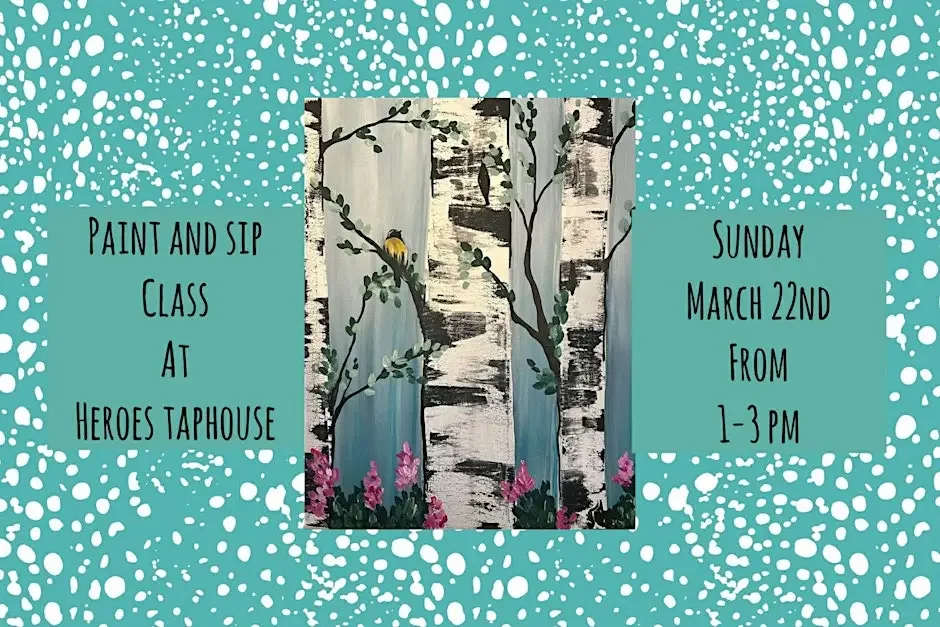 Paint and Sip at Heroes Taphouse