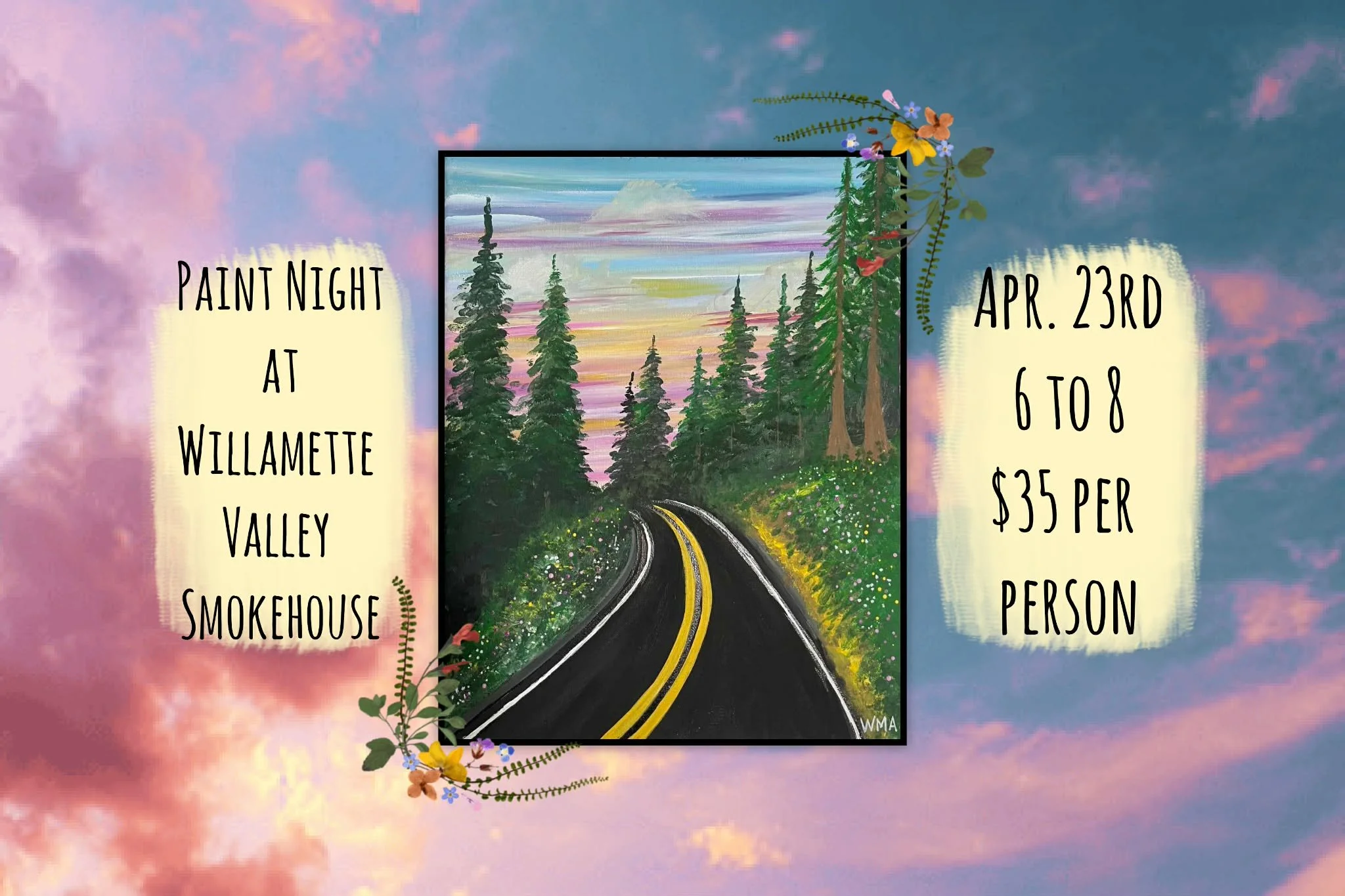 Paint Night at Willamette Valley Smokehouse