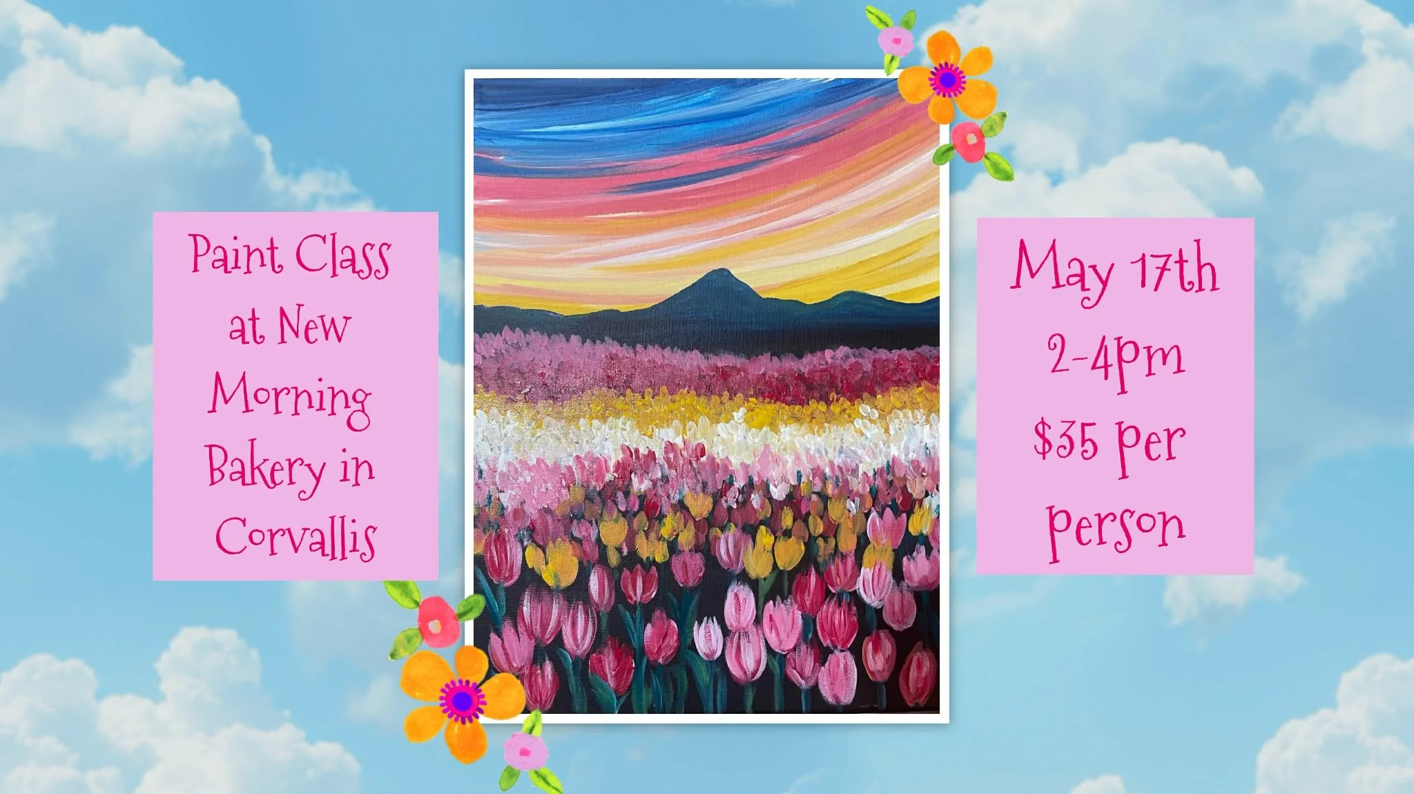 Paint Class at New Morning Bakery in Corvallis