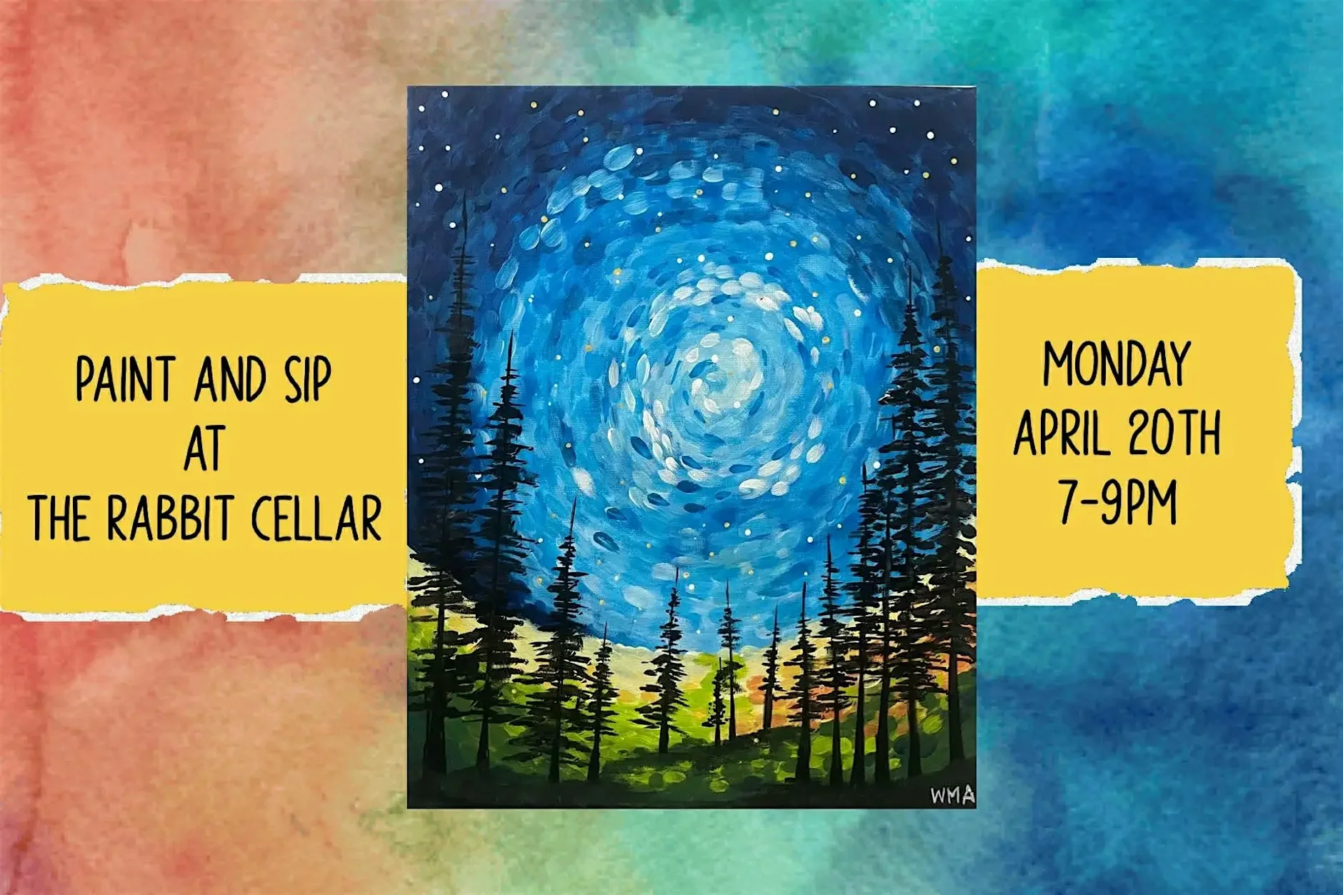 Paint and Sip at The Rabbit Cellar Lounge