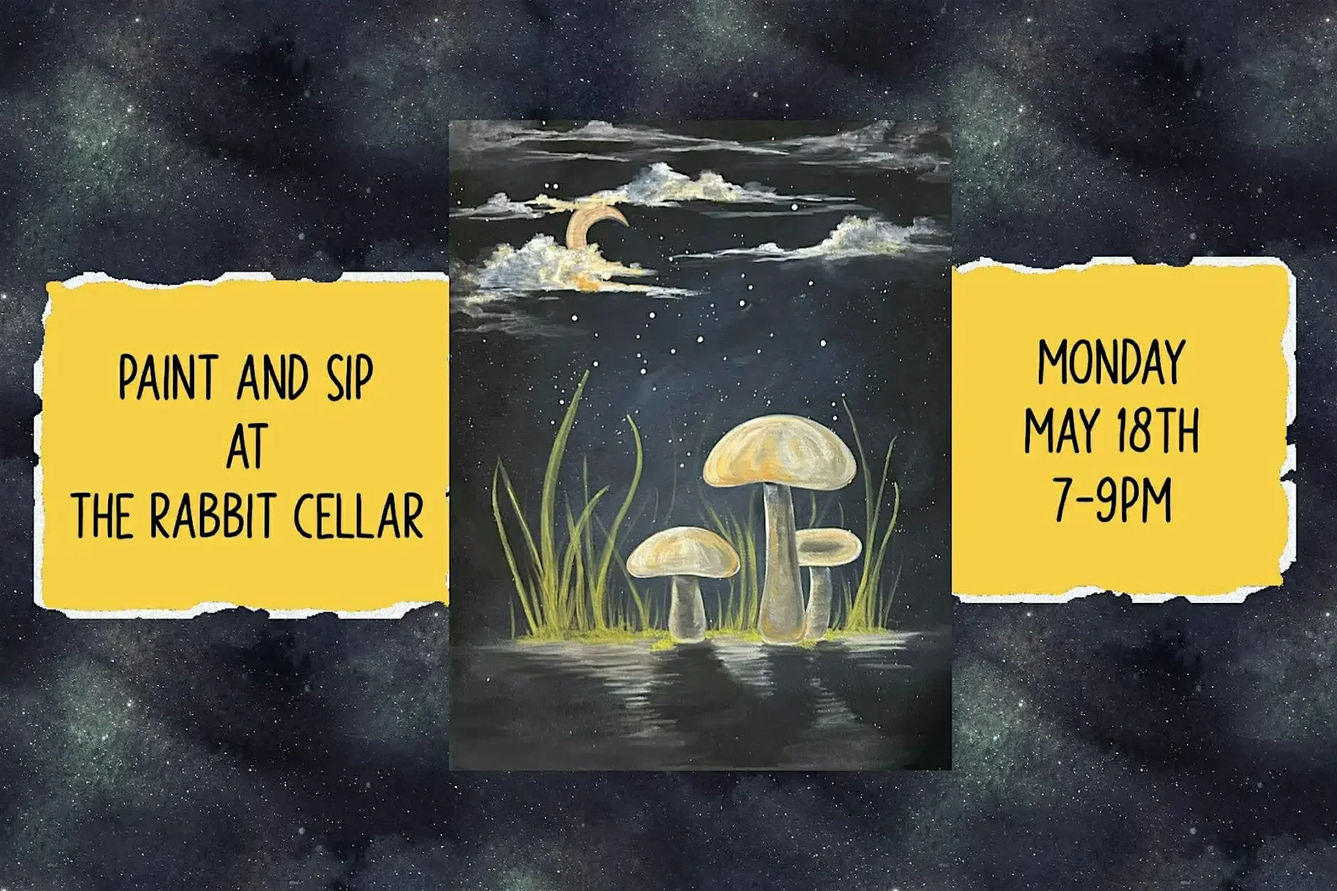 Paint and Sip at The Rabbit Cellar Lounge