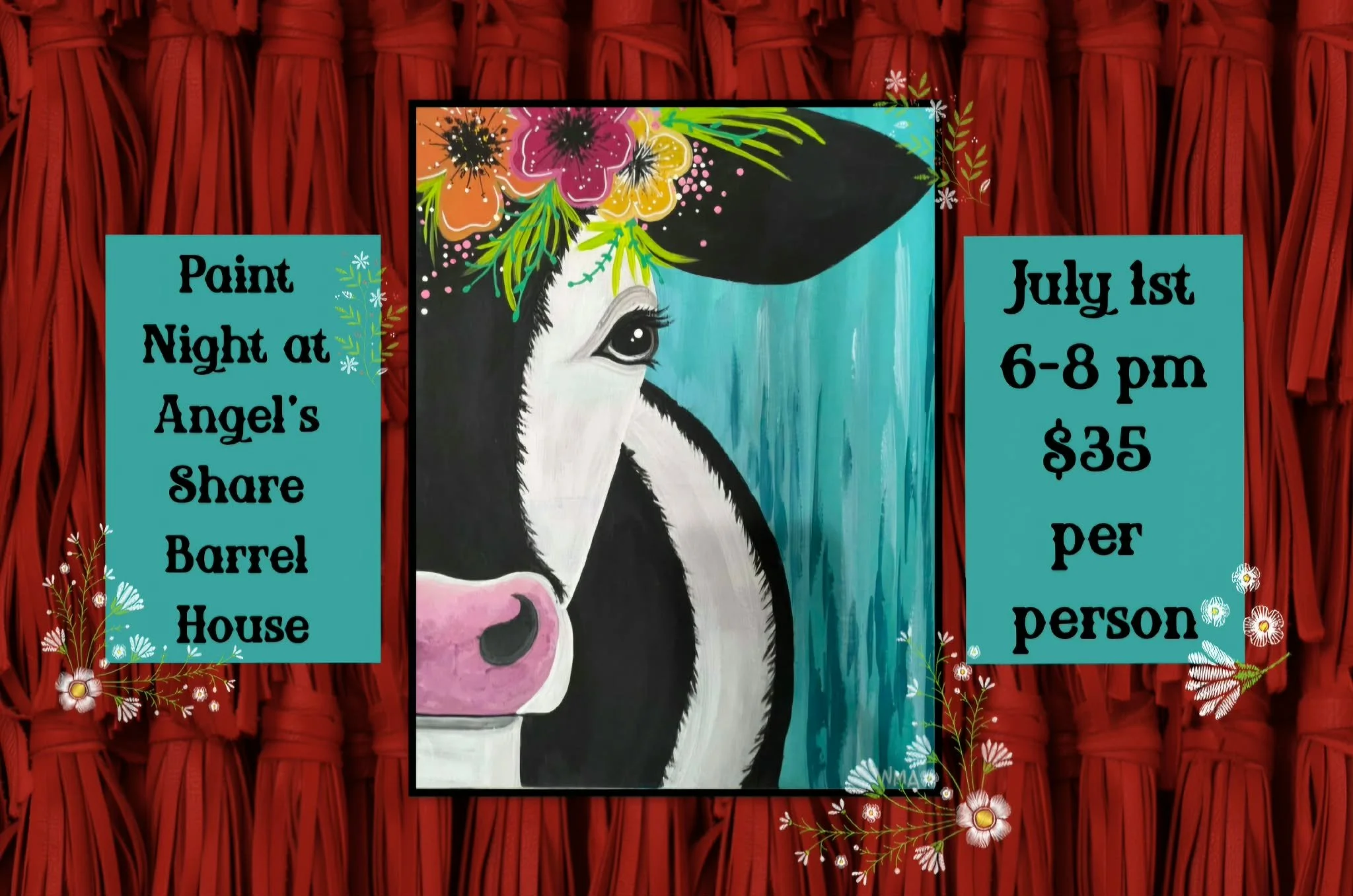 July Paint Night at Angel's Share Barrel House