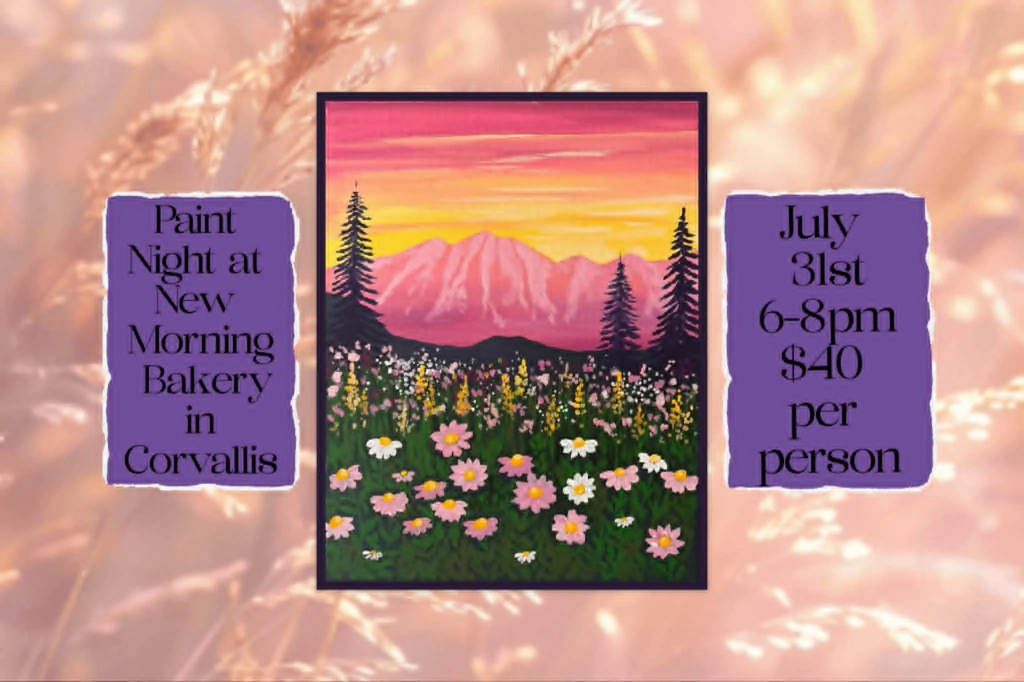 Paint Class at New Morning Bakery in Corvallis