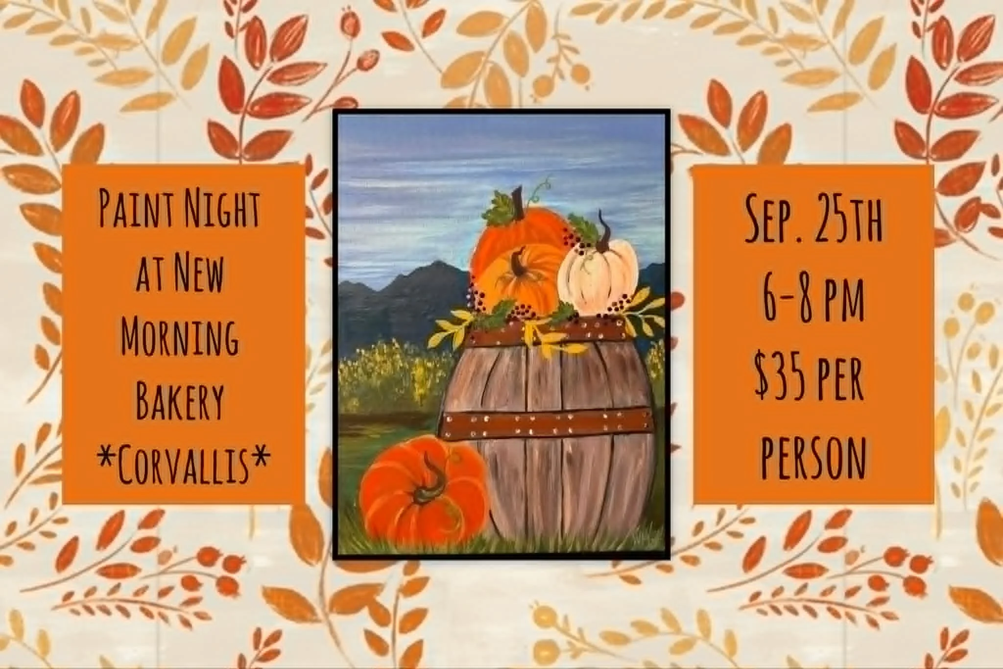 Paint Class at New Morning Bakery in Corvallis