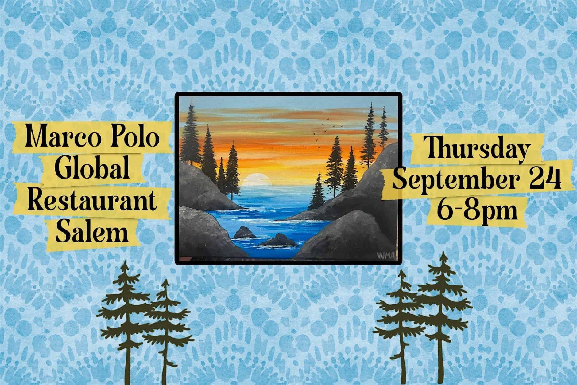 Paint & Sip at Marco Polo Global Restaurant Salem